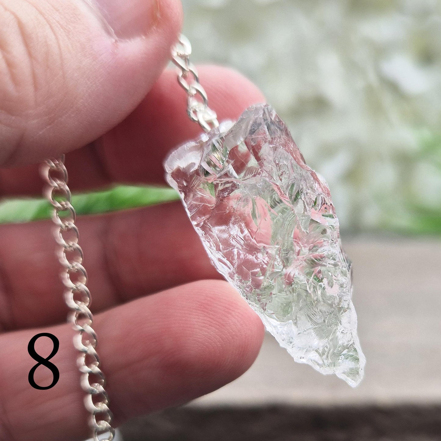 Rock Quartz Crystal Pendulum, Natural Crystal | Tool for Dowsing & Intuition