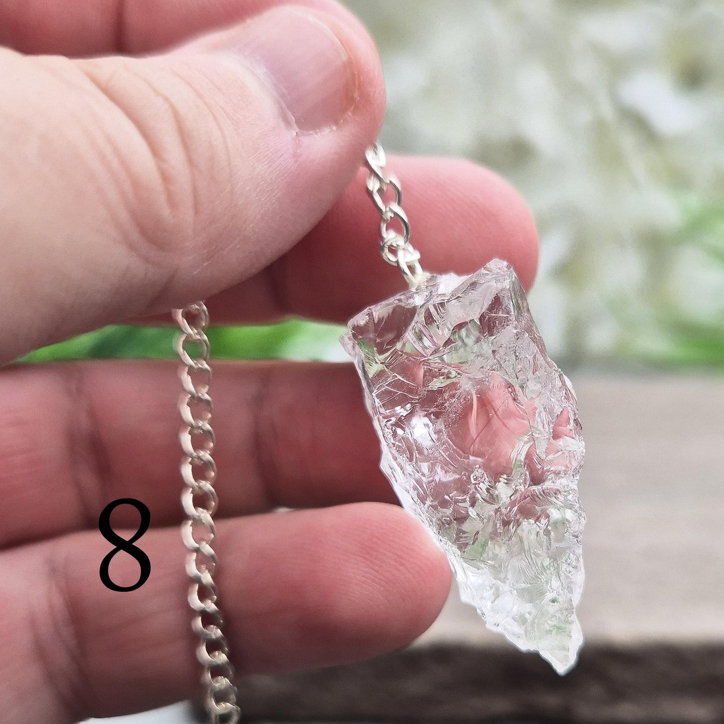 Rock Quartz Crystal Pendulum, Natural Crystal | Tool for Dowsing & Intuition