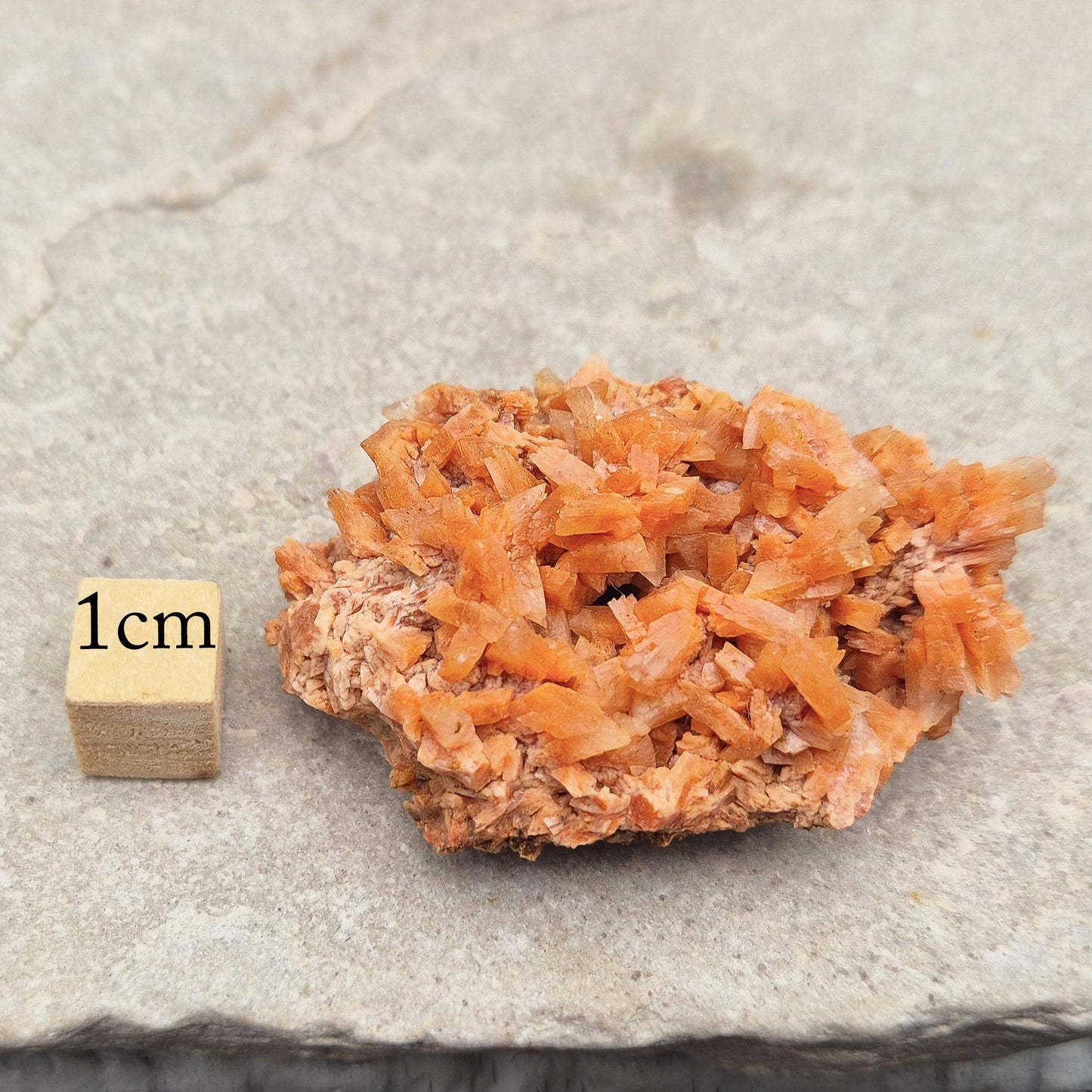 Red Heulandite Crystal Cluster, High Vibration Zeolite