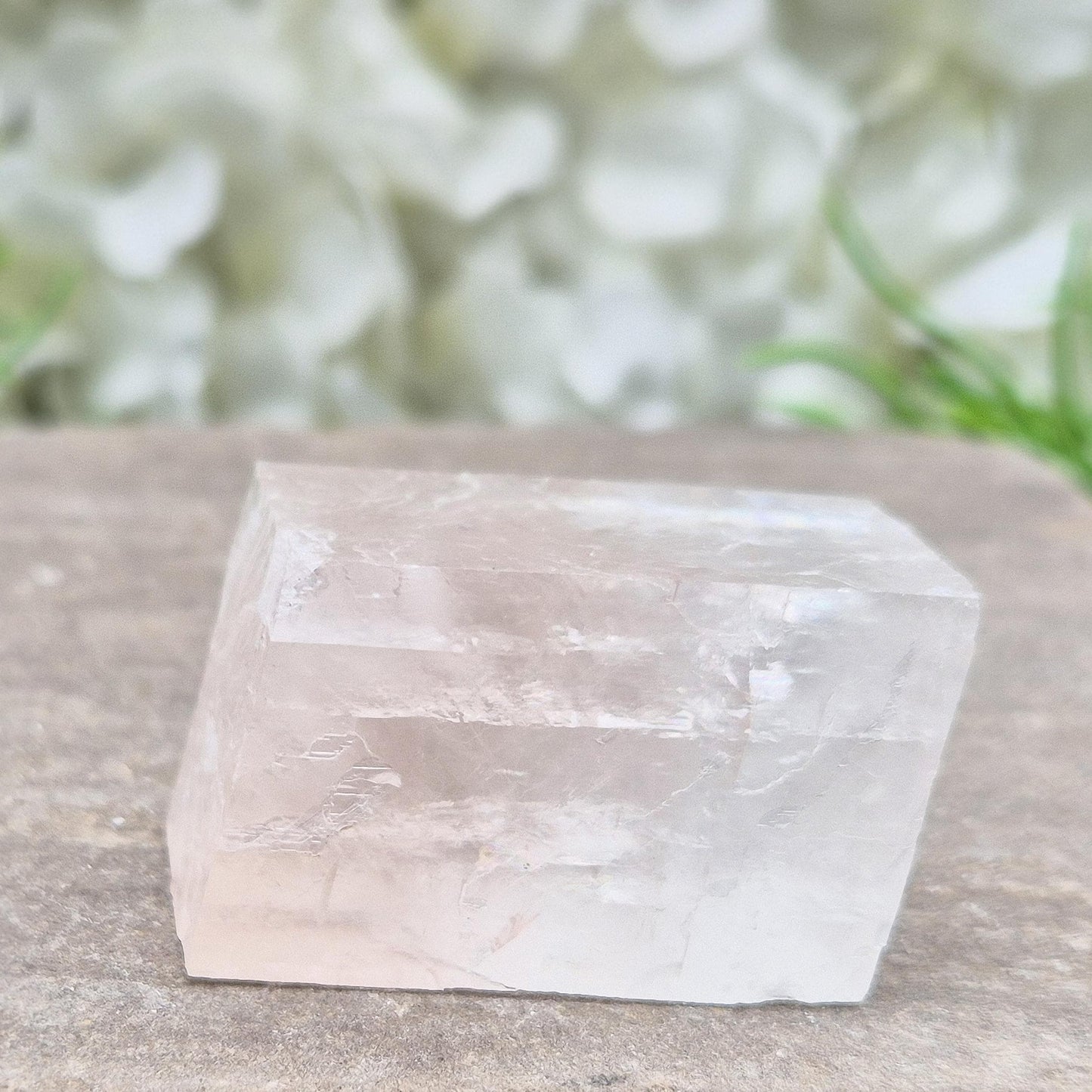Watermelon Calcite Crystal | Heart Chakra Gemstone