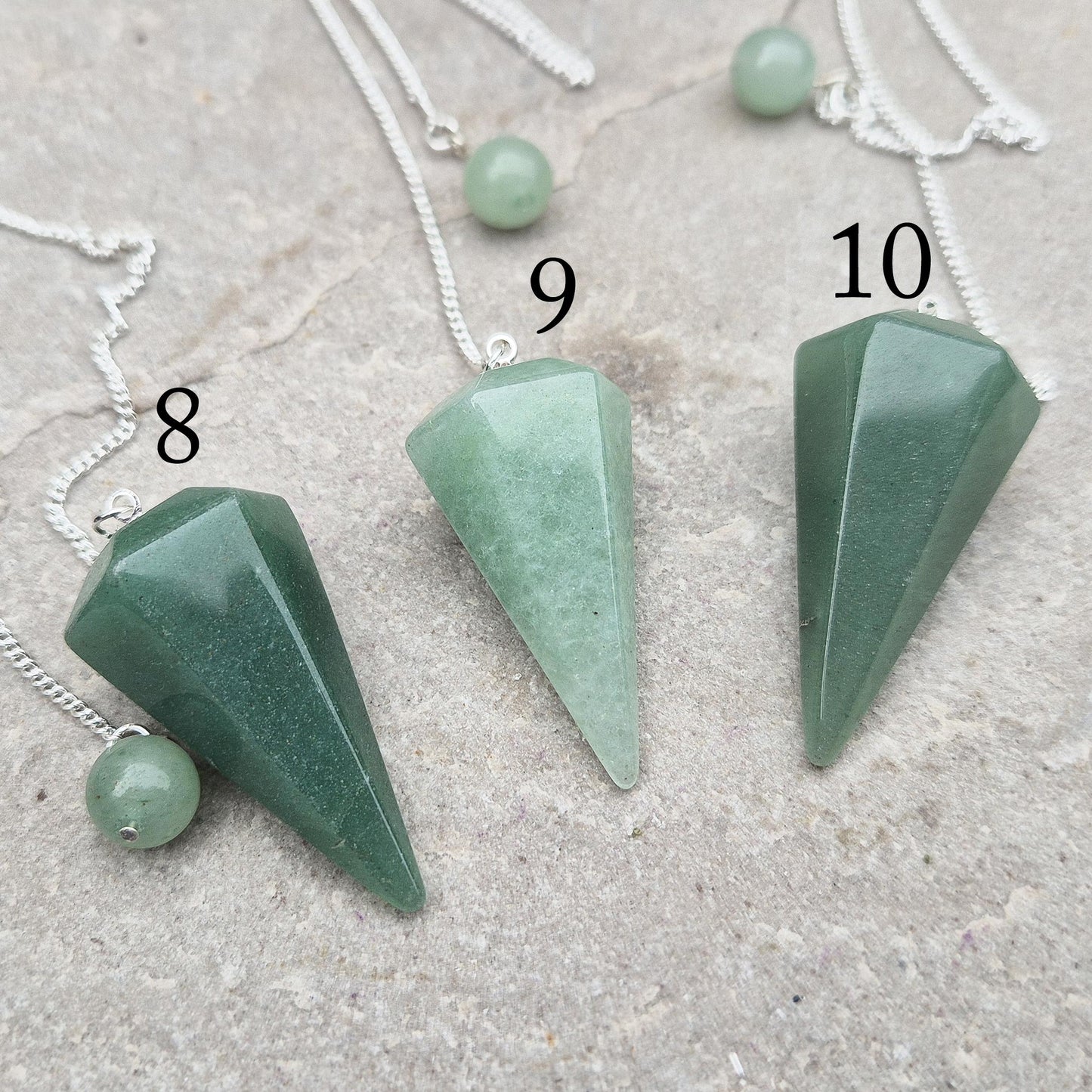 Green Aventurine Pendulum, Polished Crystal | Tool for Decision-Making & Yes/No Questions