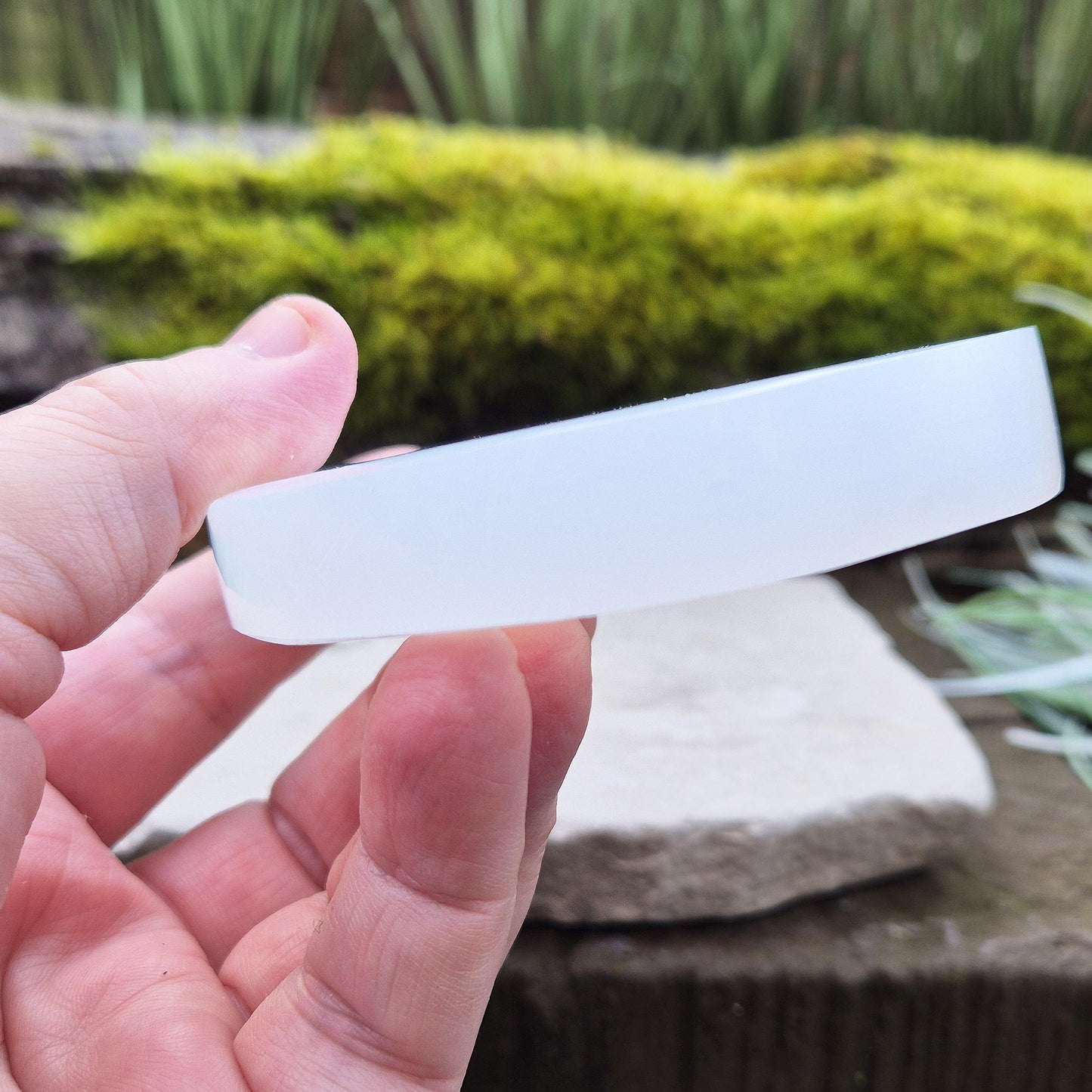 Selenite Cleansing Plate, Round, Polished, Cleance and charge your crystals