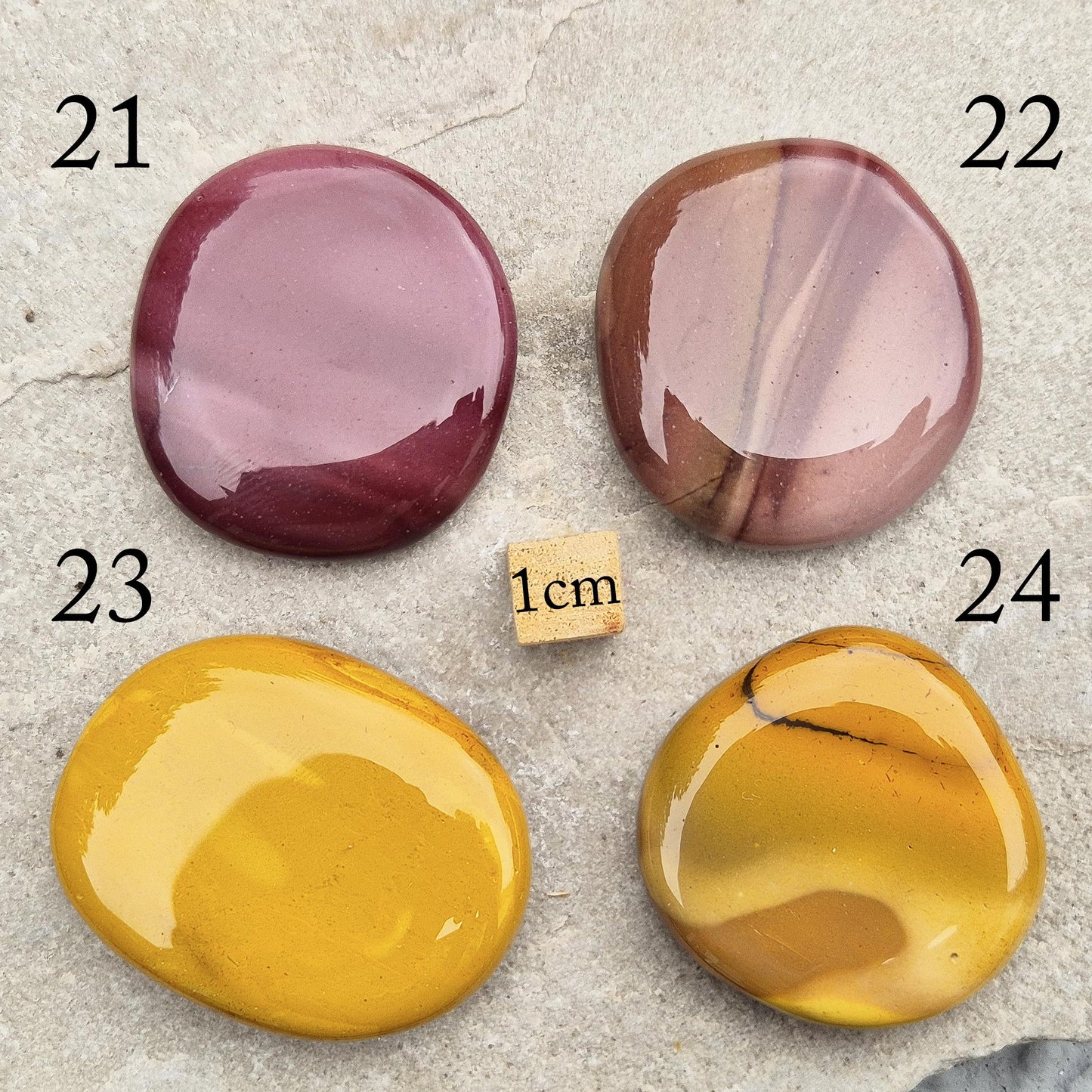 Mookaite Crystal Palm Stone, Australian Jasper