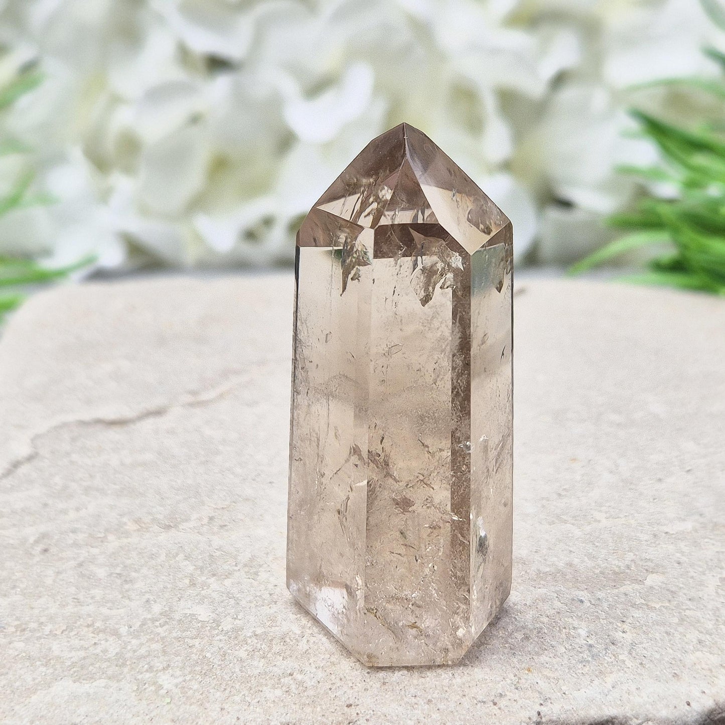 Smoky Quartz Crystal Point (crystal tower)
