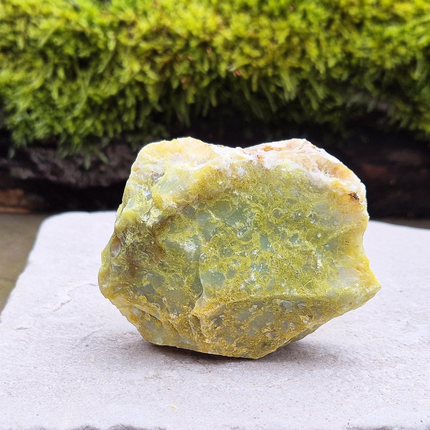 Natural Green Opal Crystal, Heart Chakra Gemstone