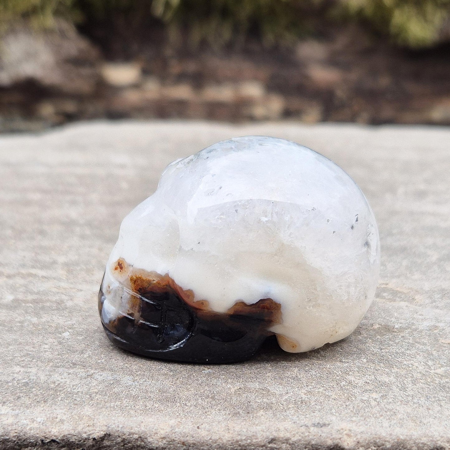 Sardonyx Crystal Skull | Spiritual | Altar & Sacred Space Display Crystal