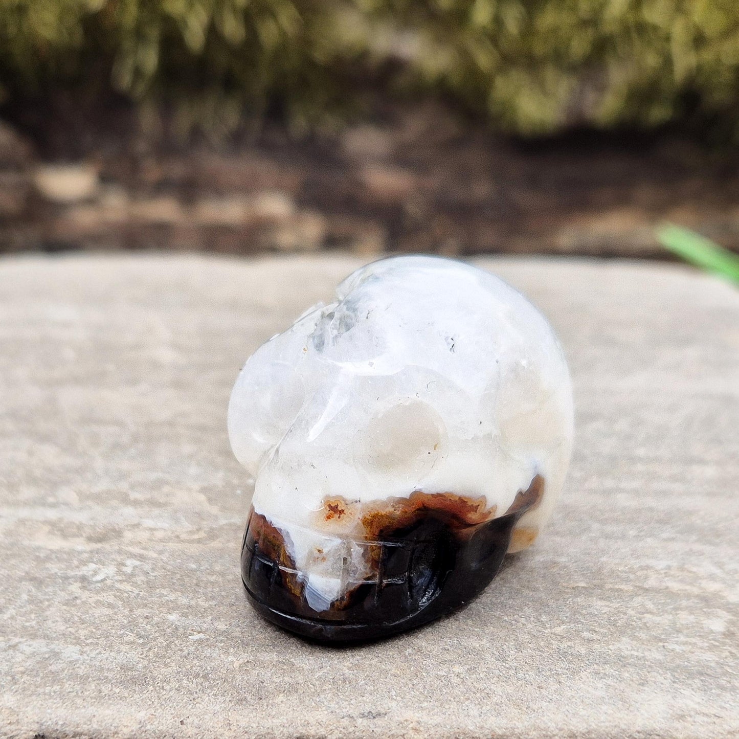 Sardonyx Crystal Skull | Spiritual | Altar & Sacred Space Display Crystal