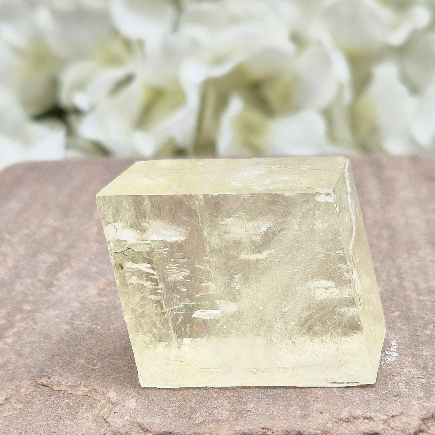 Bright lemon Optical Calcite for clarity, self-healing, and balance. A supportive crystal for new opportunities, focus, and emotional release.