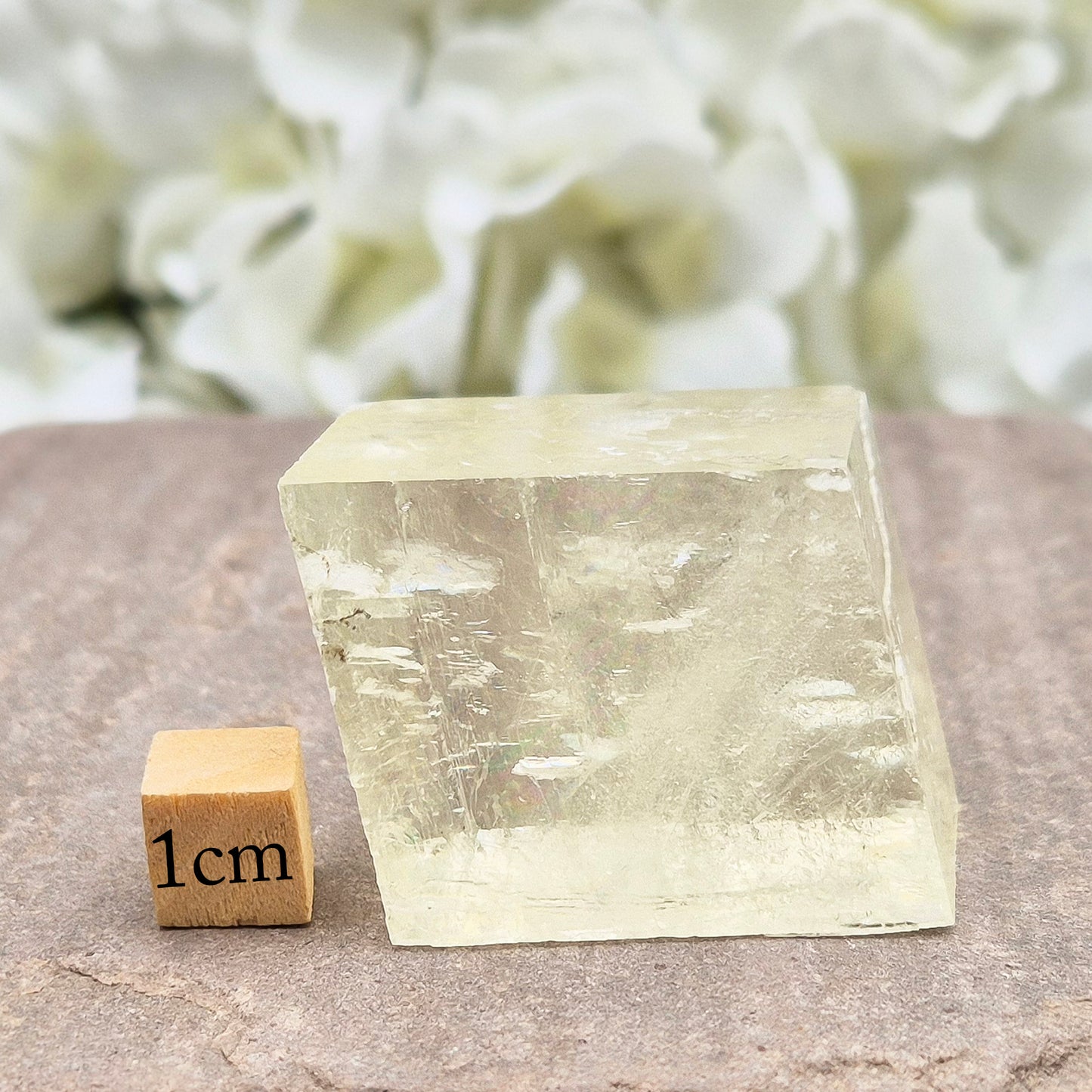 Optical Calcite Crystal, Iceland Spar, Fairy Glass