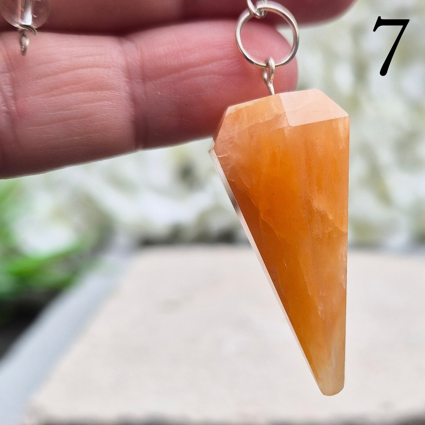 Satyaloka Rose Azeztulite Pendulum, Satyaloka Crystal Dowser - Tool for Decision-Making & Yes/No Questions