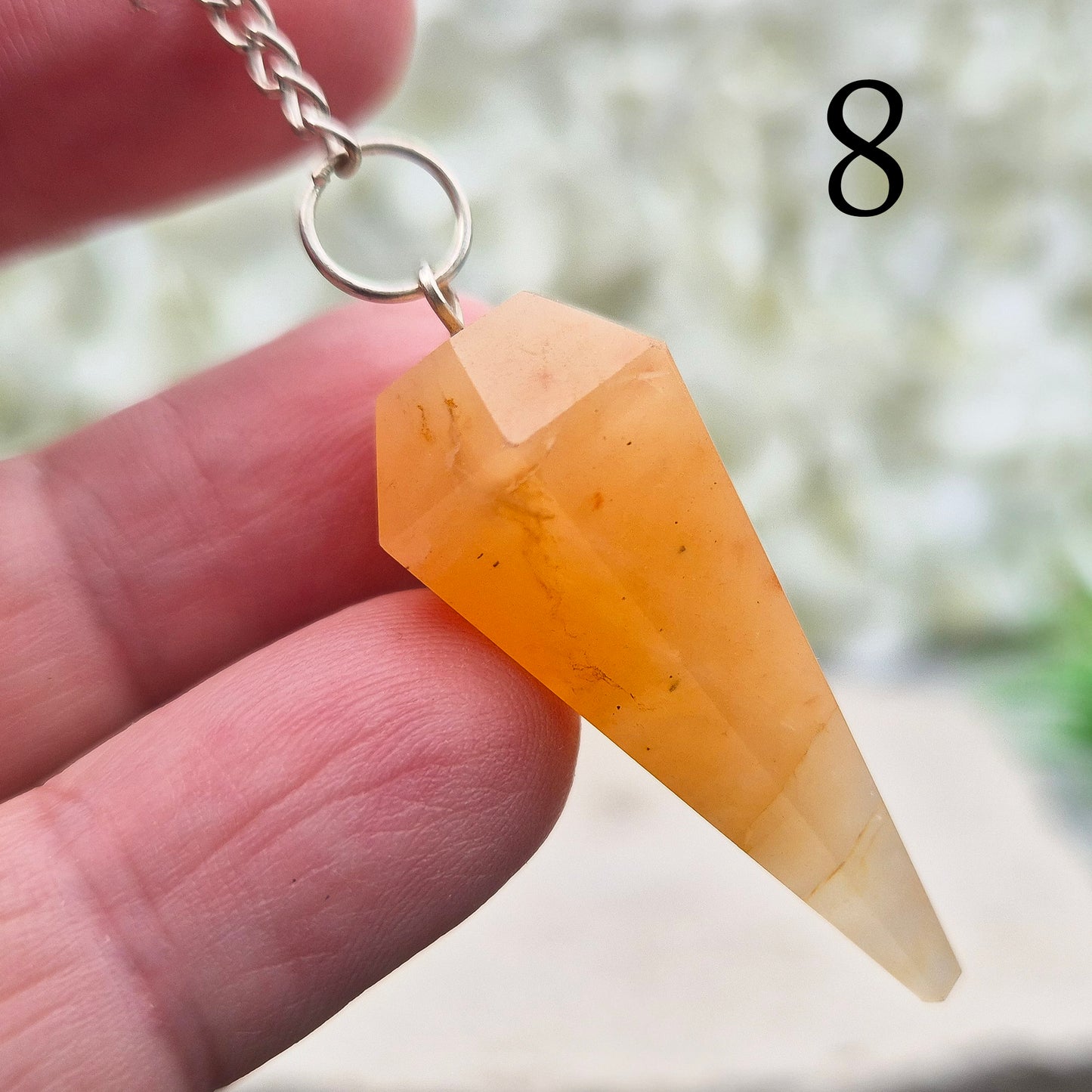 Satyaloka Rose Azeztulite Pendulum, Satyaloka Crystal Dowser - Tool for Decision-Making & Yes/No Questions