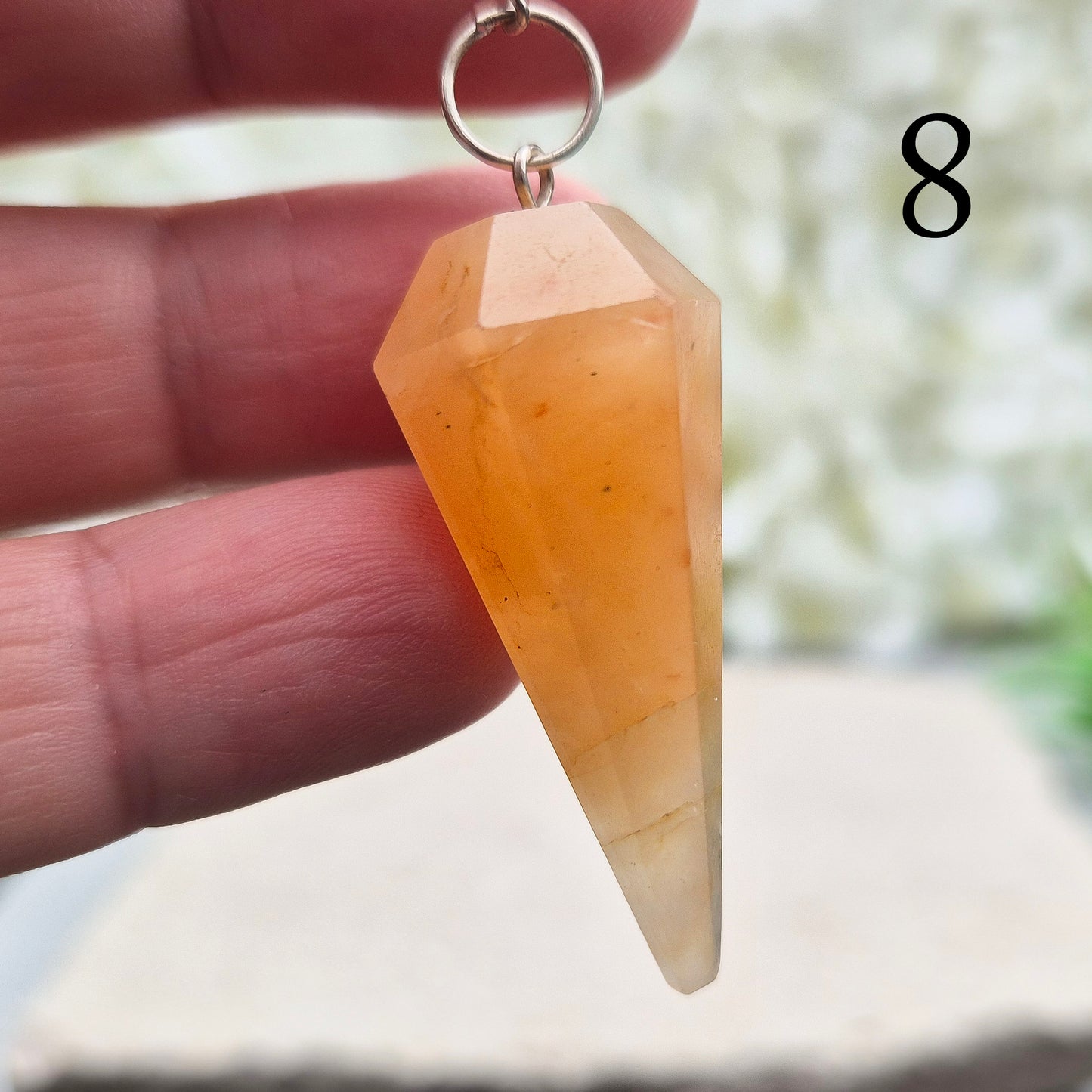 Satyaloka Rose Azeztulite Pendulum, Satyaloka Crystal Dowser - Tool for Decision-Making & Yes/No Questions