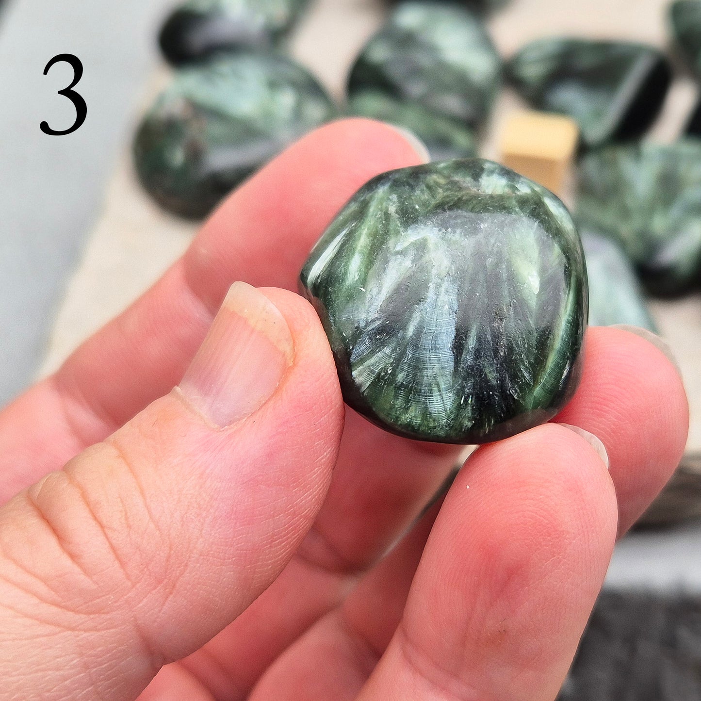 Seraphinite AAA grade - Polished, Known as the Angel Stone, you choose the one you want