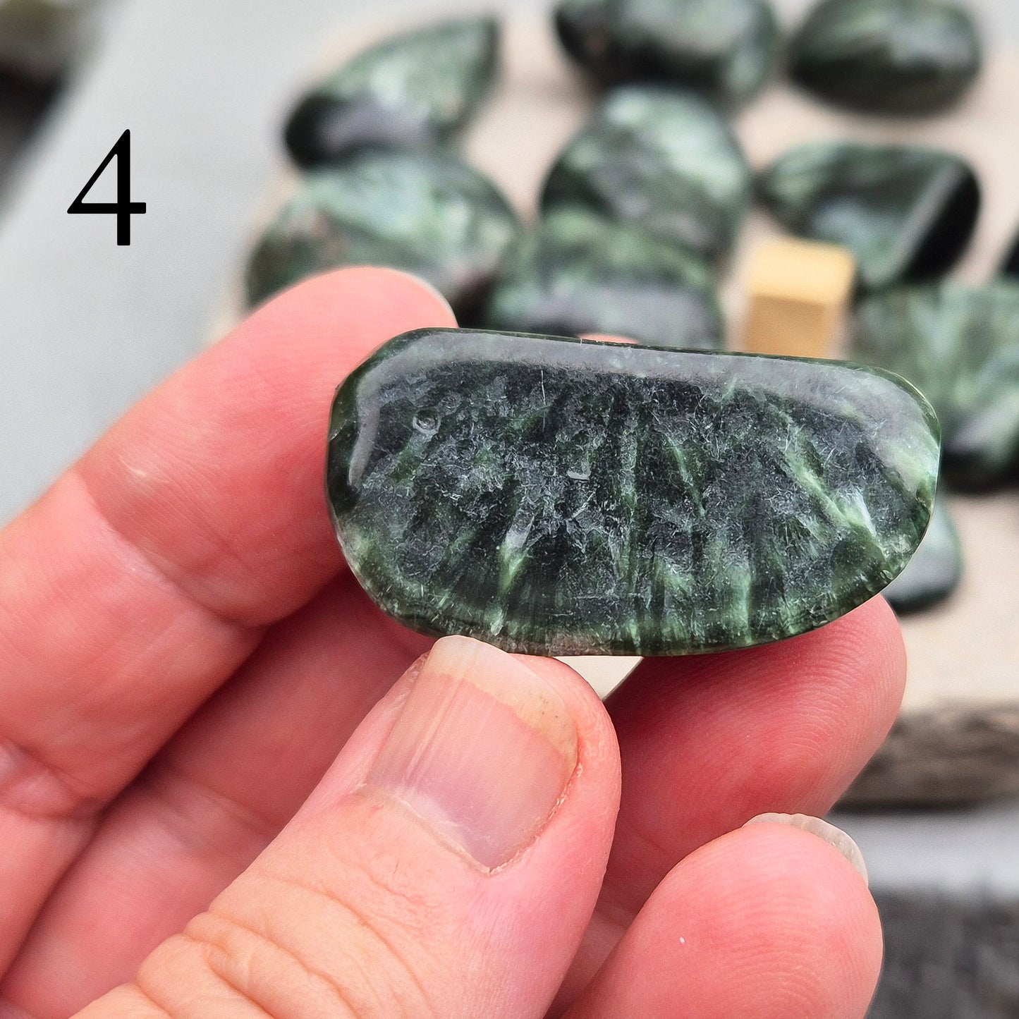 Seraphinite AAA grade - Polished, Known as the Angel Stone, you choose the one you want