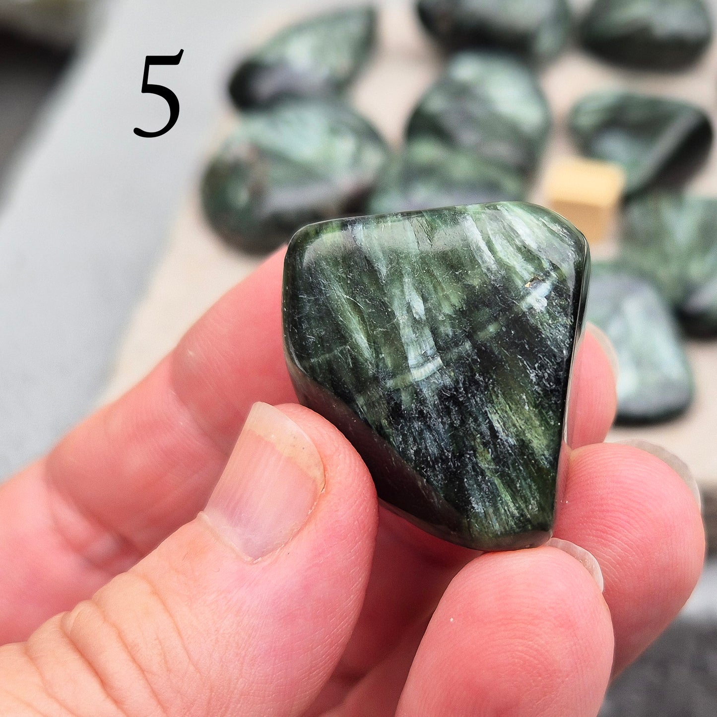 Seraphinite AAA grade - Polished, Known as the Angel Stone, you choose the one you want