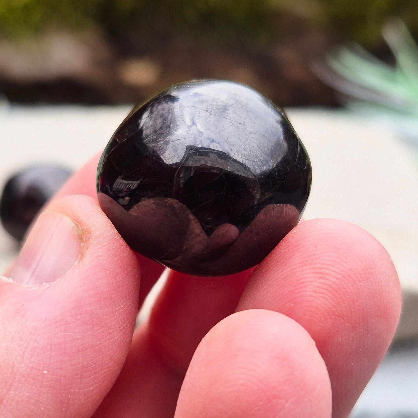 Red Garnet Crystal, Pocket Gemstone