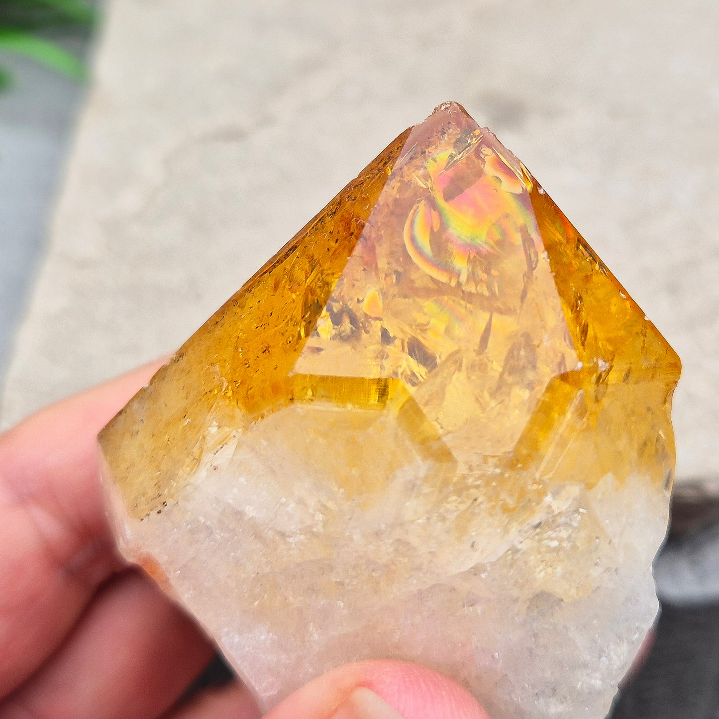 Citrine Crystal Point - Citrine Teeth