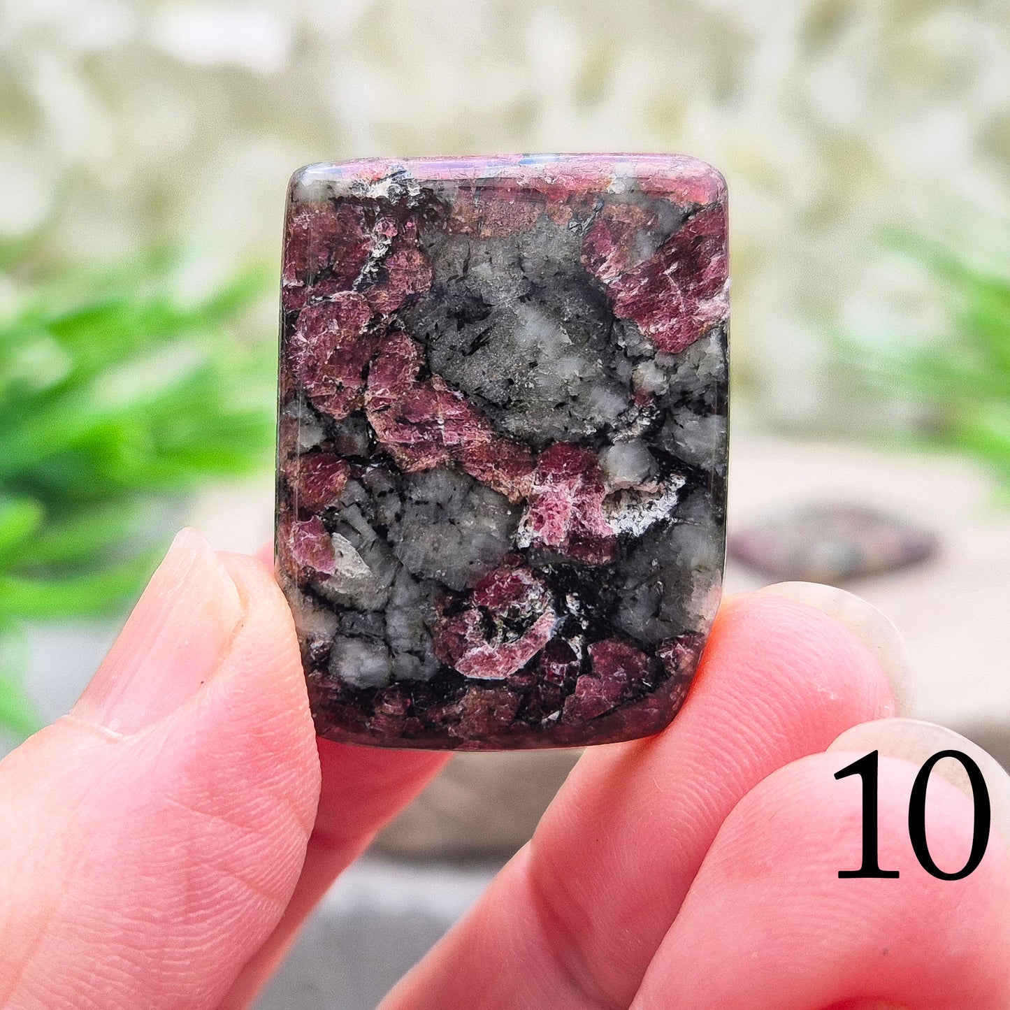 Eudialyte Crystal, Grade A Polished Gemstone
