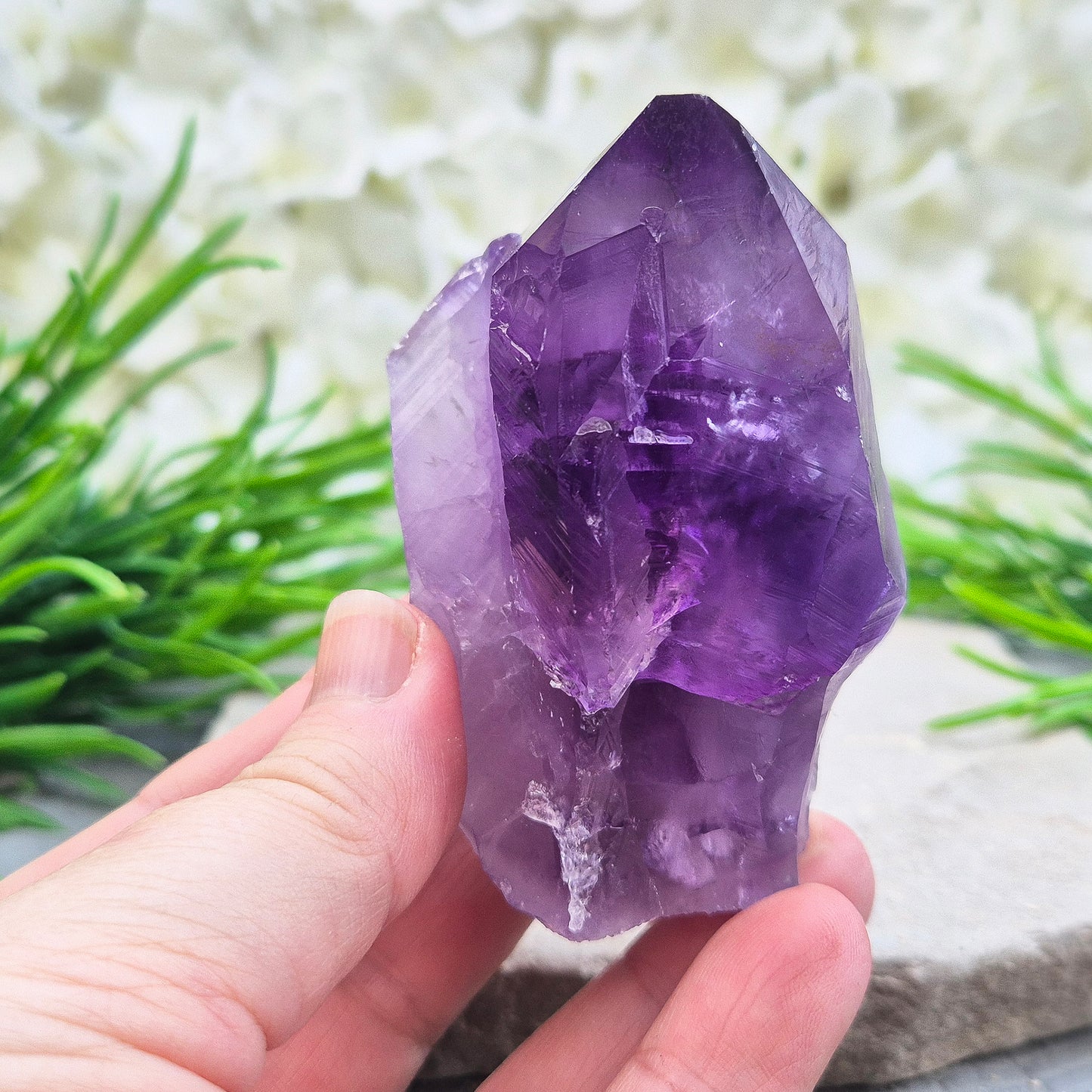 Amethyst Crystal Standing Point