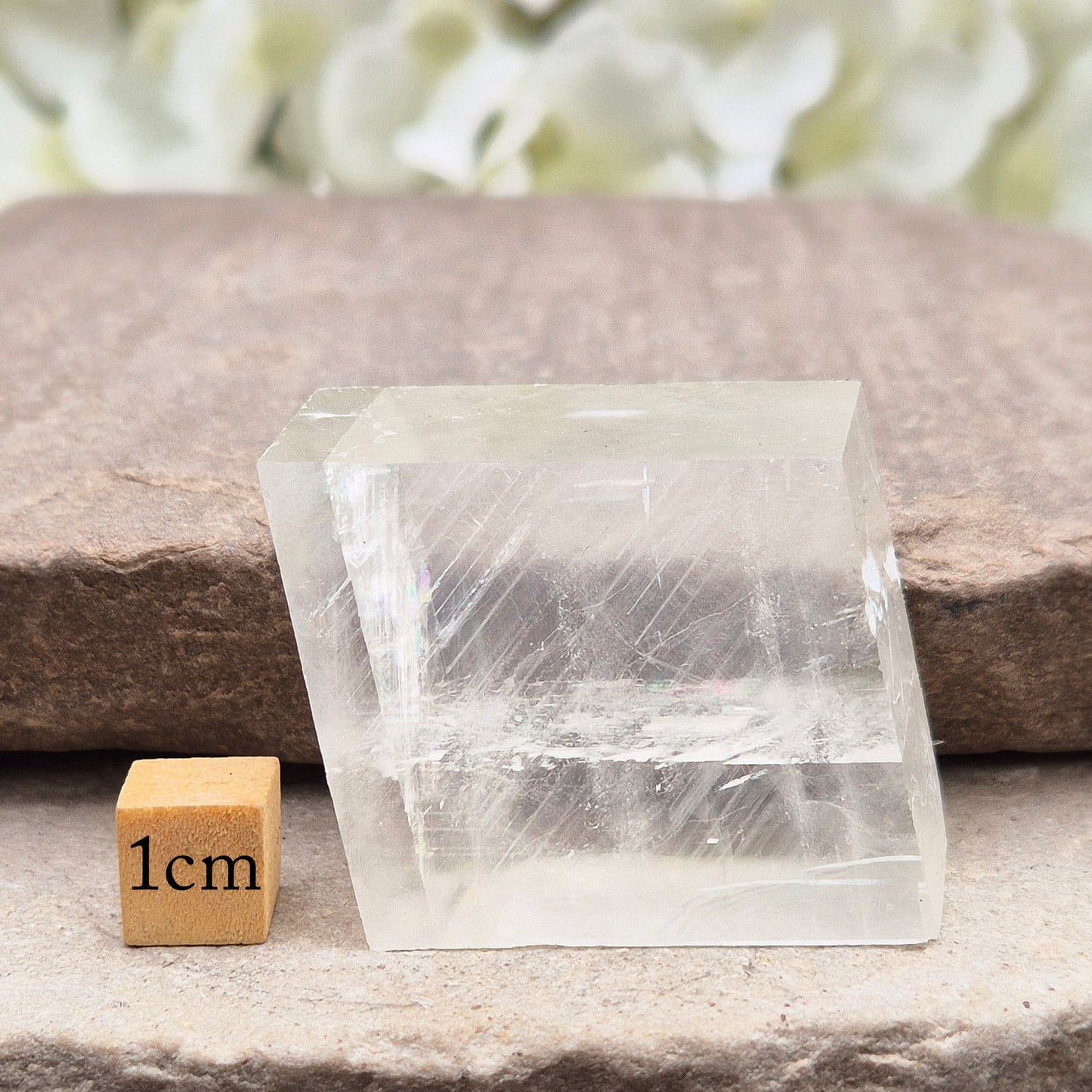 rhomboid Optical Calcite for clarity, self-healing, and balance. A supportive crystal for new opportunities, focus, and emotional release.