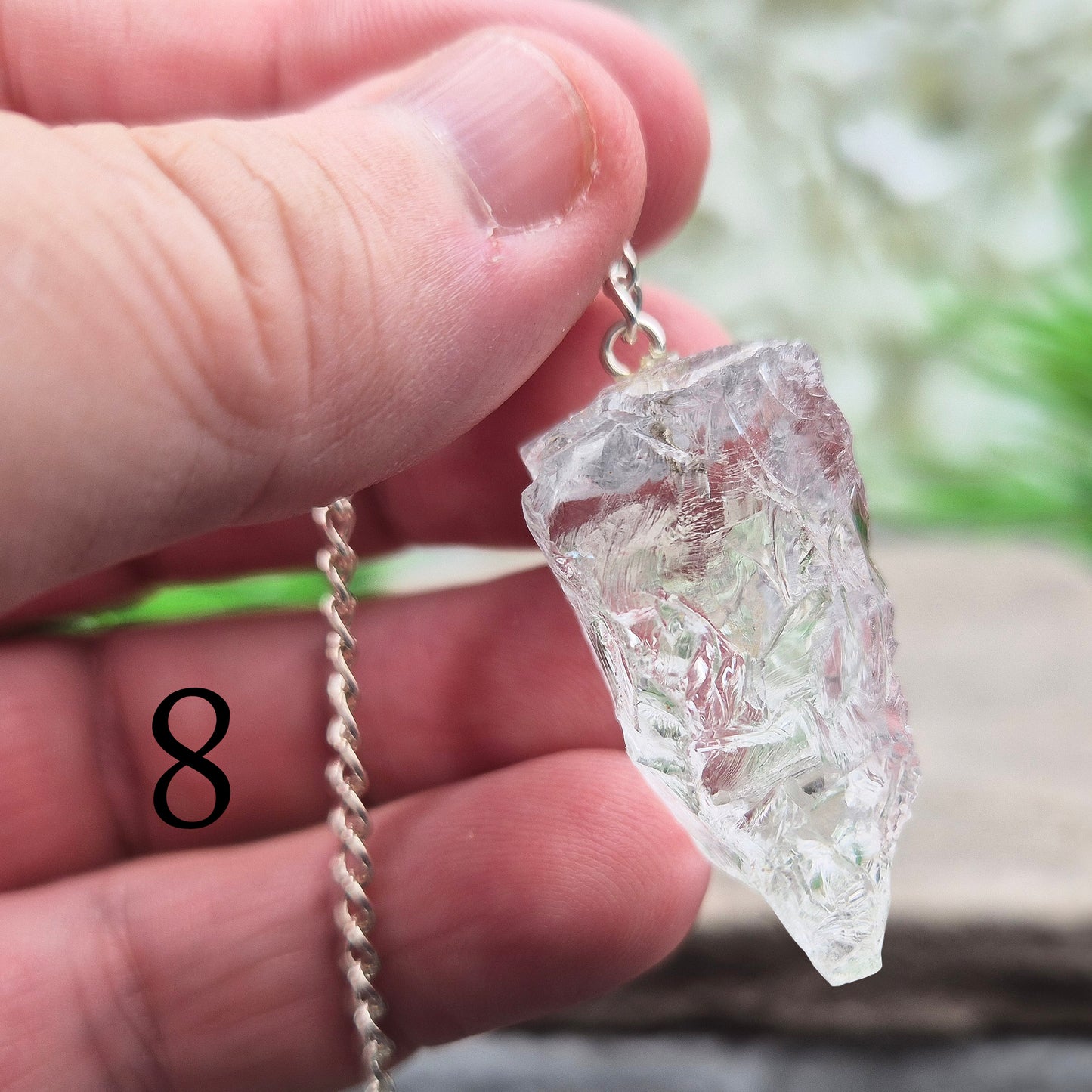 Rock Quartz Crystal Pendulum, Natural Crystal | Tool for Dowsing & Intuition