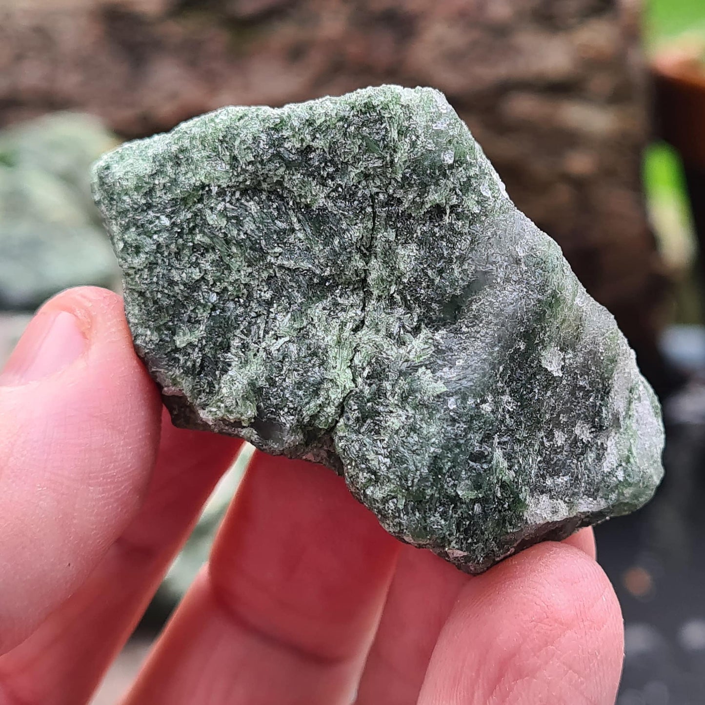Diopside, natural crystal | Represents emotional support and grounding