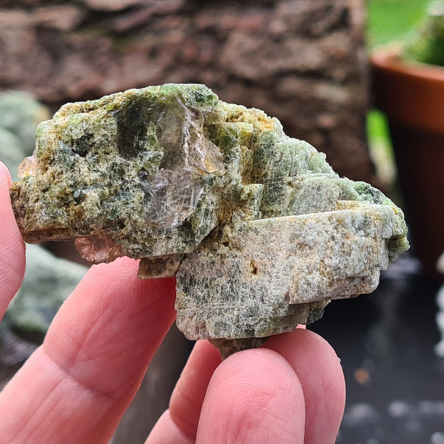 Diopside, natural crystal | Represents emotional support and grounding