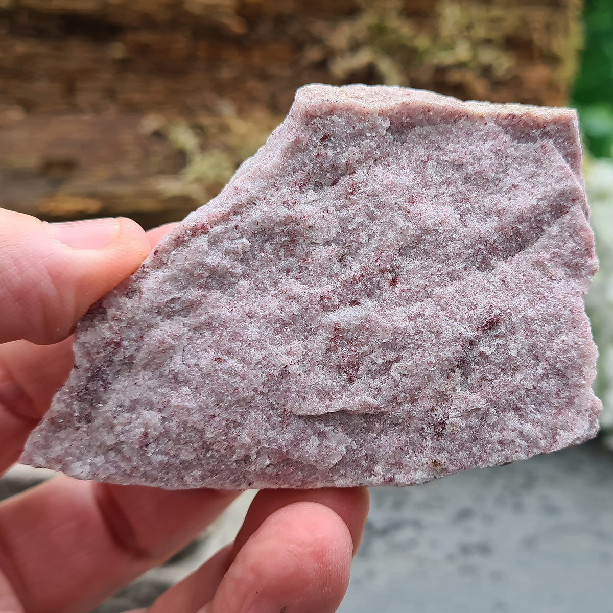 Natural Pink Thulite (Rosaline) from Norway with a sparkly pink surface. Often chosen for confidence, creativity and expressing love and passion. 