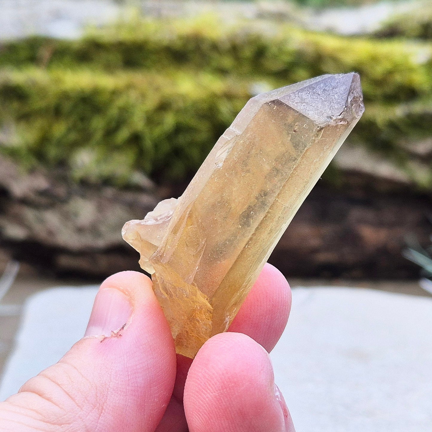 Citrine Crystal Point, Natural, Zambia