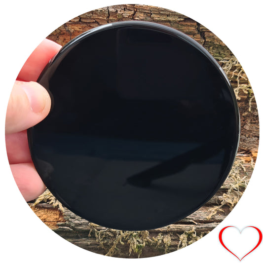 Black Obsidian Scrying Mirror