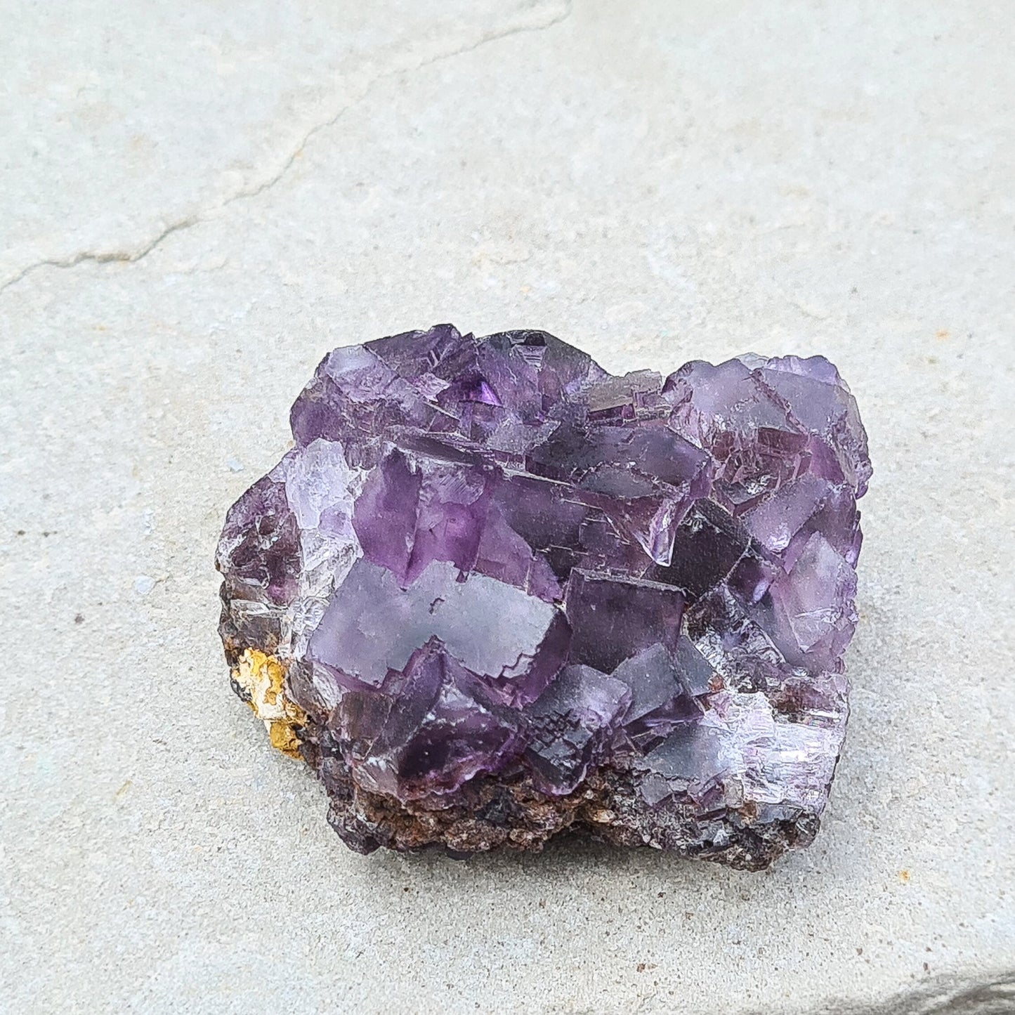 Purple Fluorite Crystal Cluster