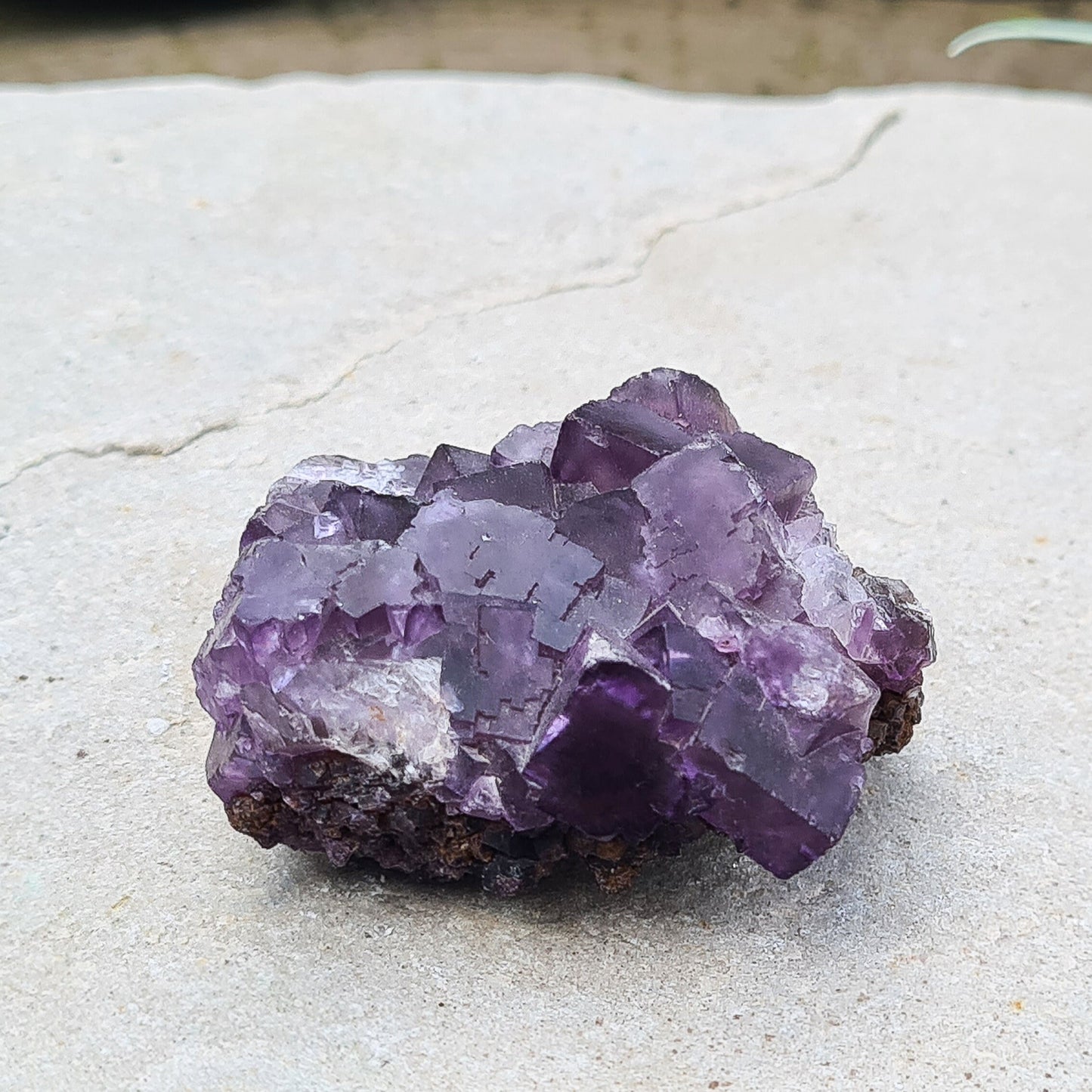 Purple Fluorite Crystal Cluster