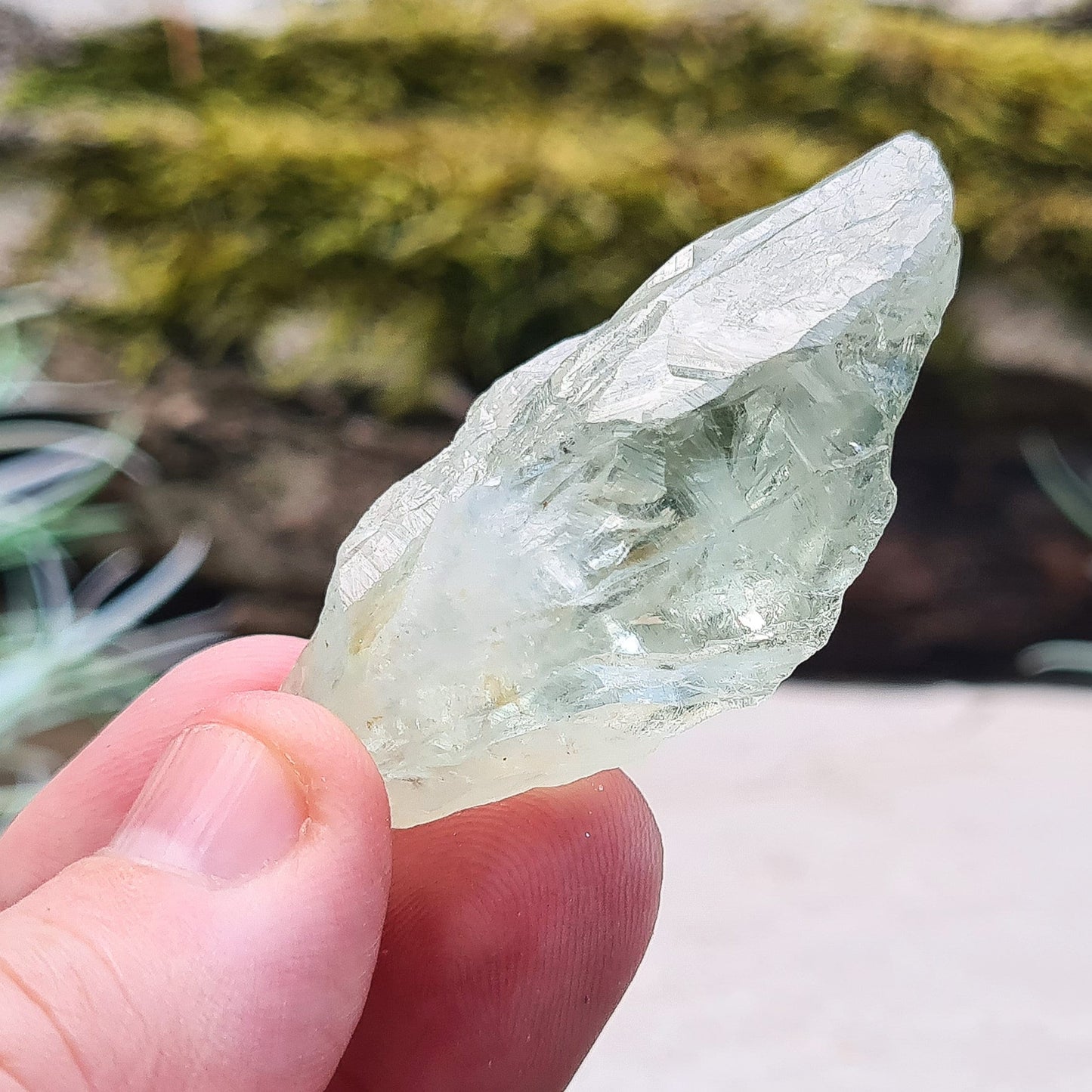 Prasiolite Crystal, Green Quartz, raw pieces, choose the one you want, 8-10