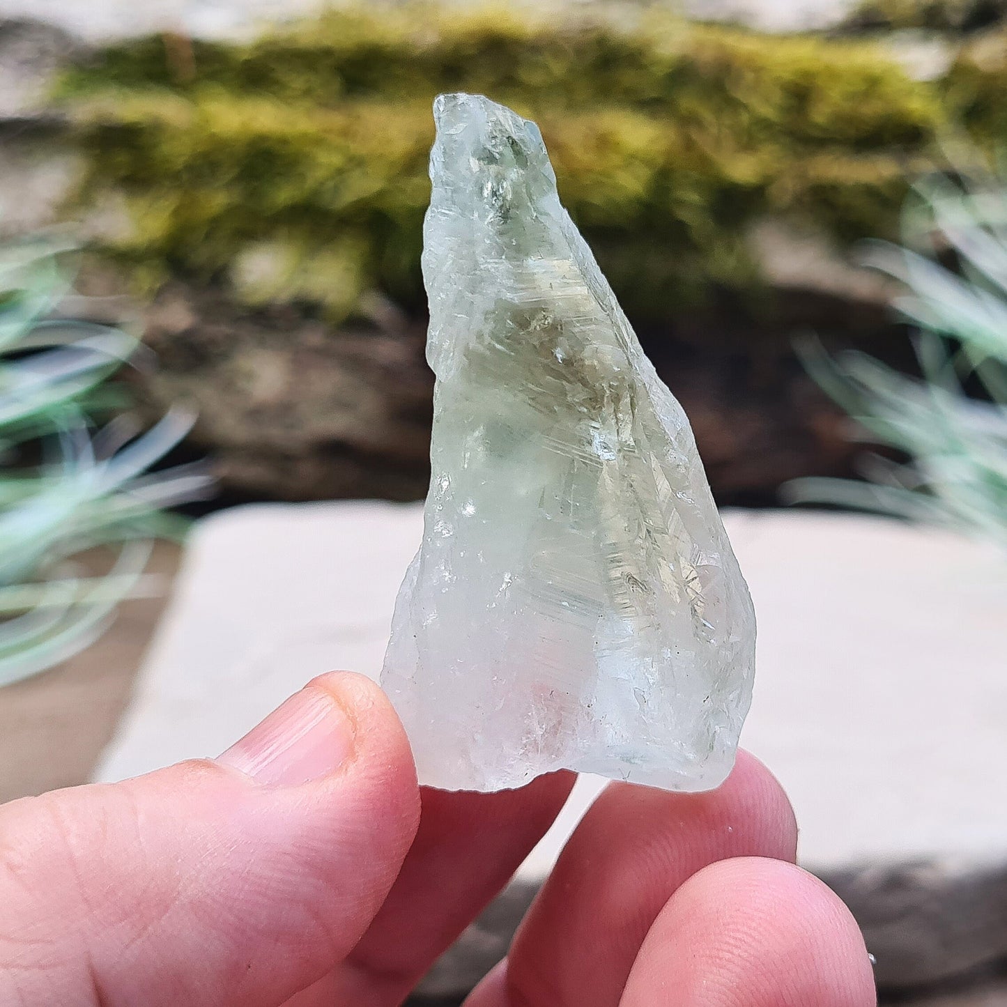 Prasiolite Crystal, Green Quartz, raw pieces, choose the one you want, 8-10