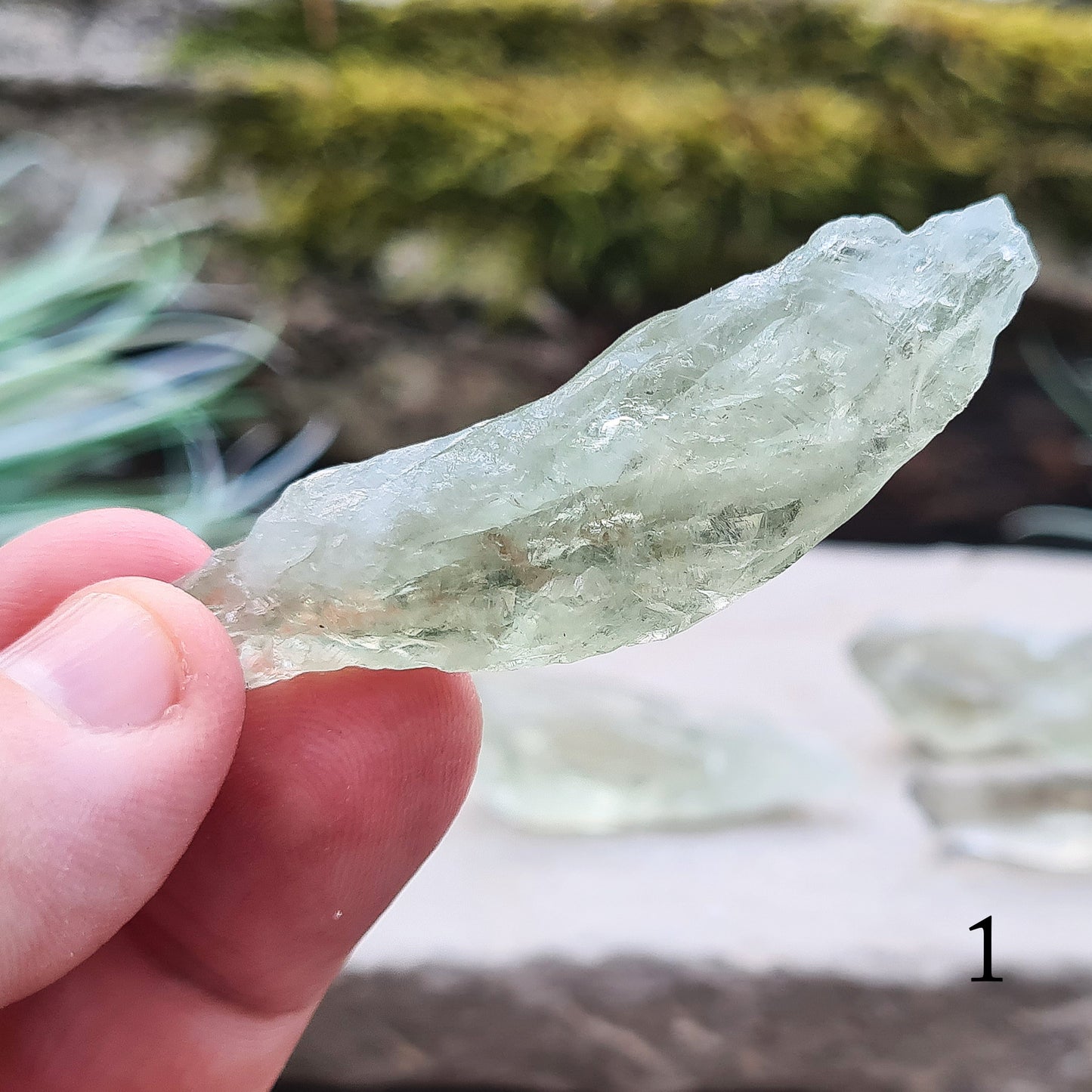 Prasiolite Crystal, raw pieces, choose the one you want, Green Quartz