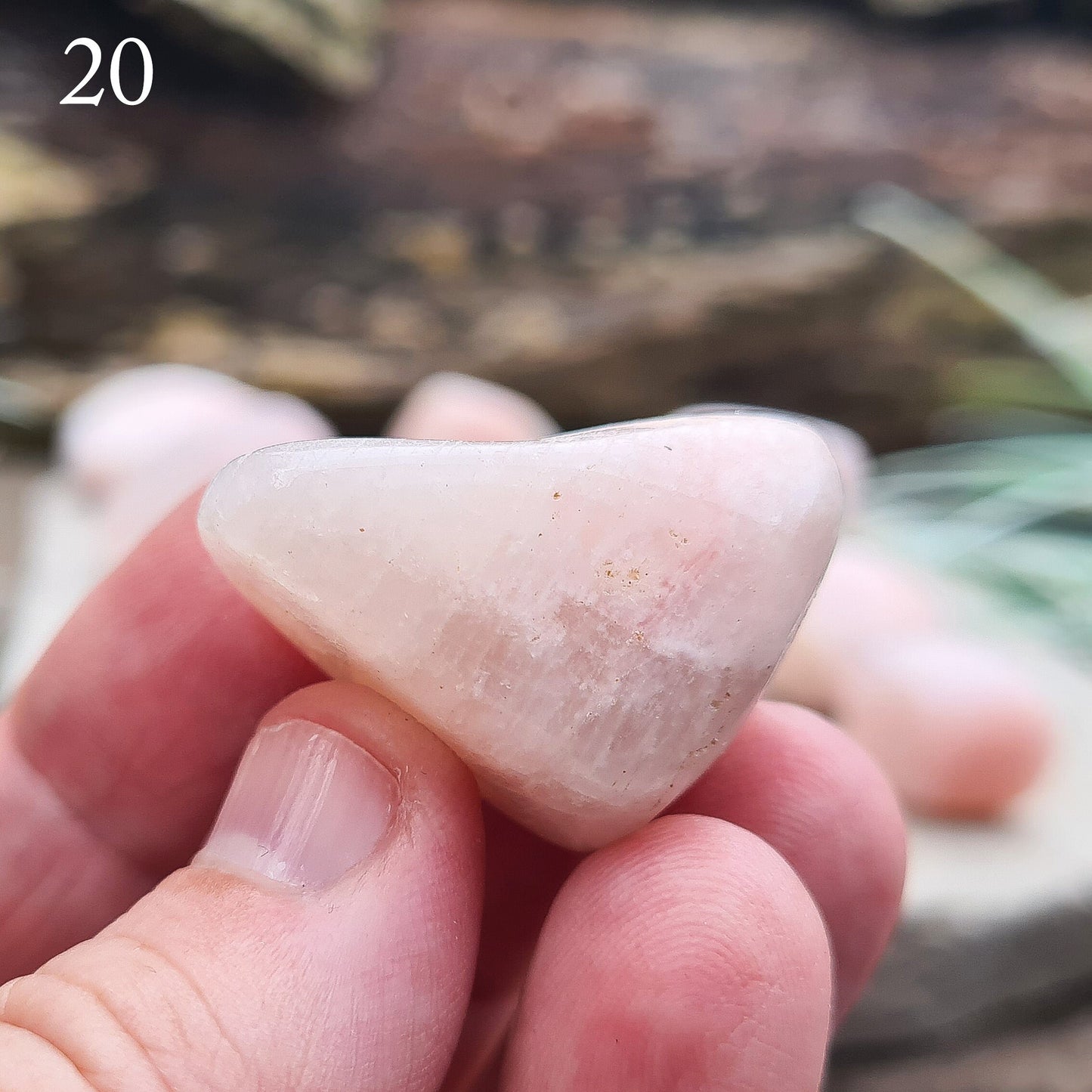 Petalite (Pink) Crystal Tumble Stones, 19-25