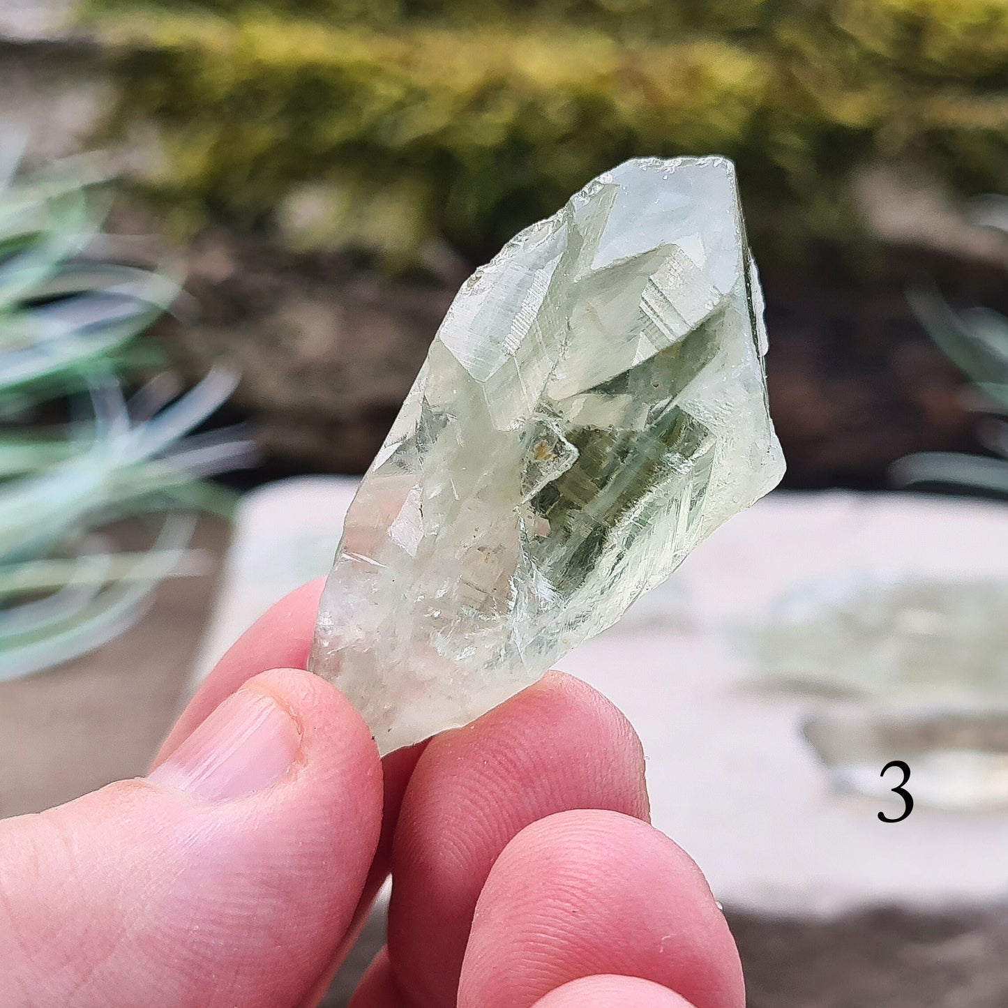 Prasiolite Crystal, raw pieces, choose the one you want, Green Quartz