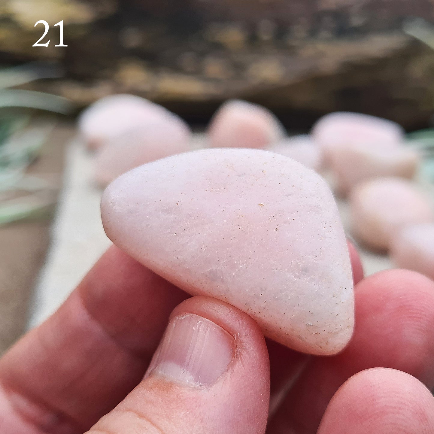 Petalite (Pink) Crystal Tumble Stones, 19-25