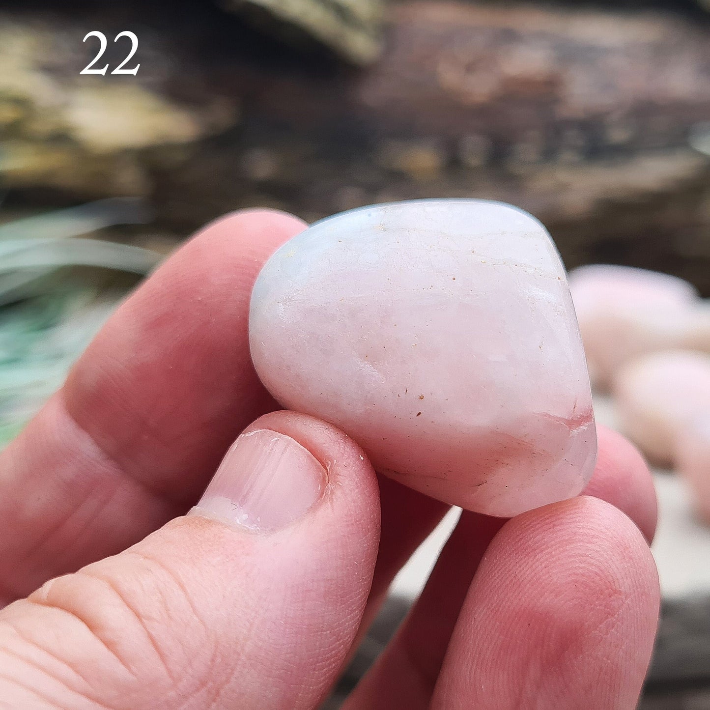 Petalite (Pink) Crystal Tumble Stones, 19-25