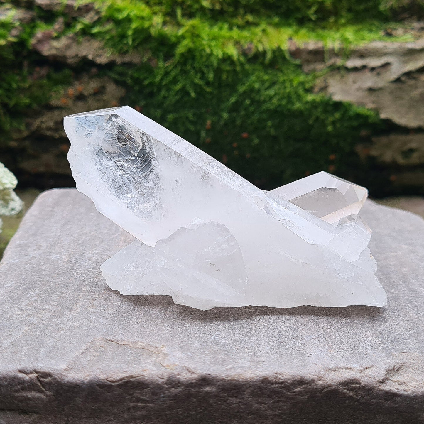 Madagascan Quartz Crystal Cluster | Grounding, Balance & Spiritual Support | Self-Standing Display | Crystal Gift