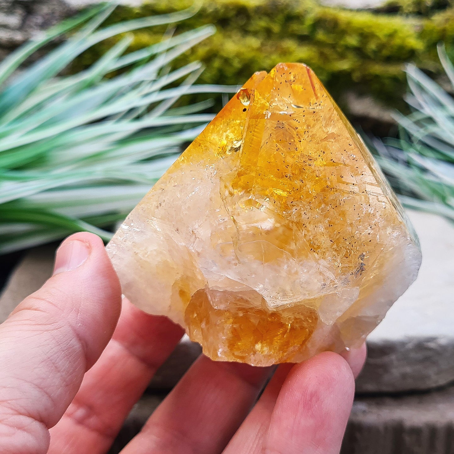 Citrine Crystal Standing Point