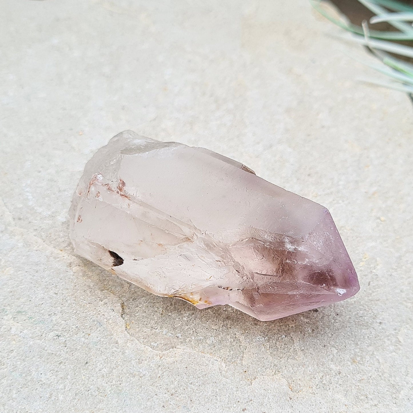 Amethyst and Quartz Point, Natural Crystal