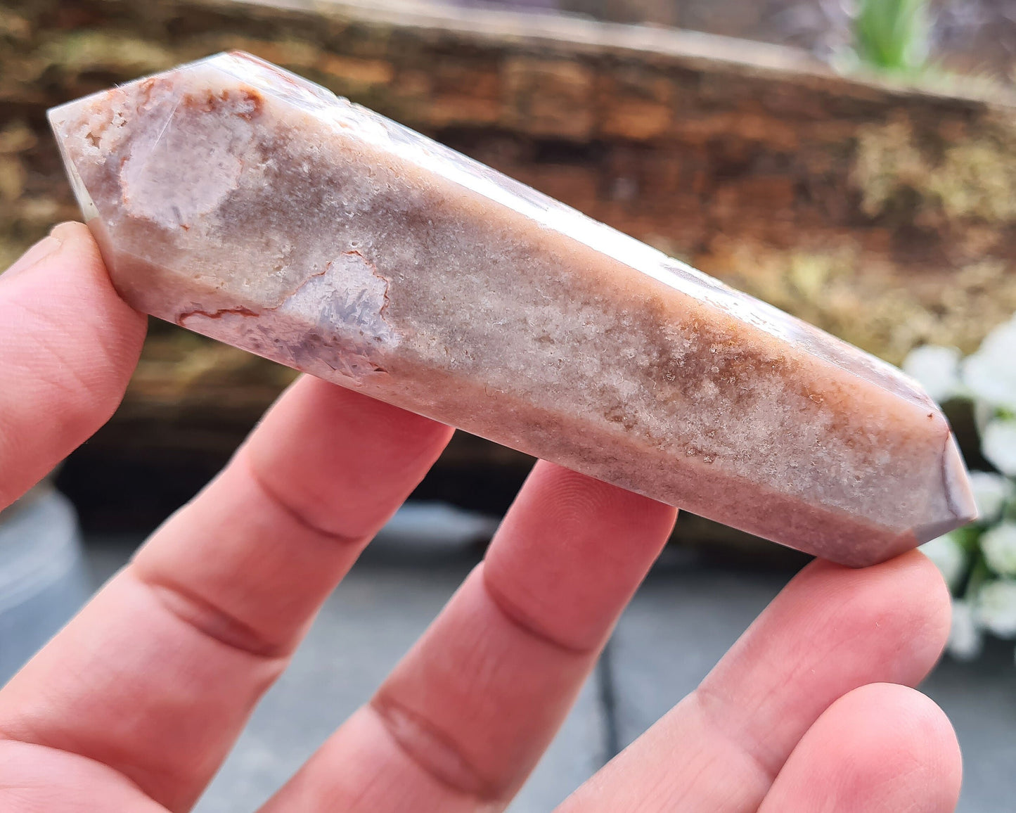 Pink Amethyst Crystal Wand – Double Terminated