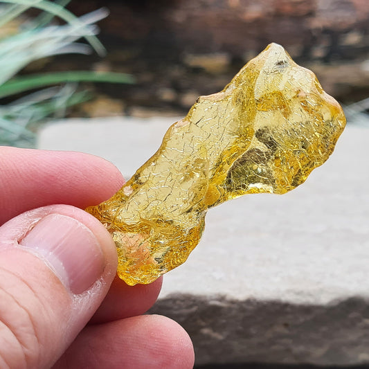 Colombian Copal Amber. This Amber is from Colombia and it is not normally as Geologically old as 'Baltic' Amber so that is why it is given the name Copal Amber. 