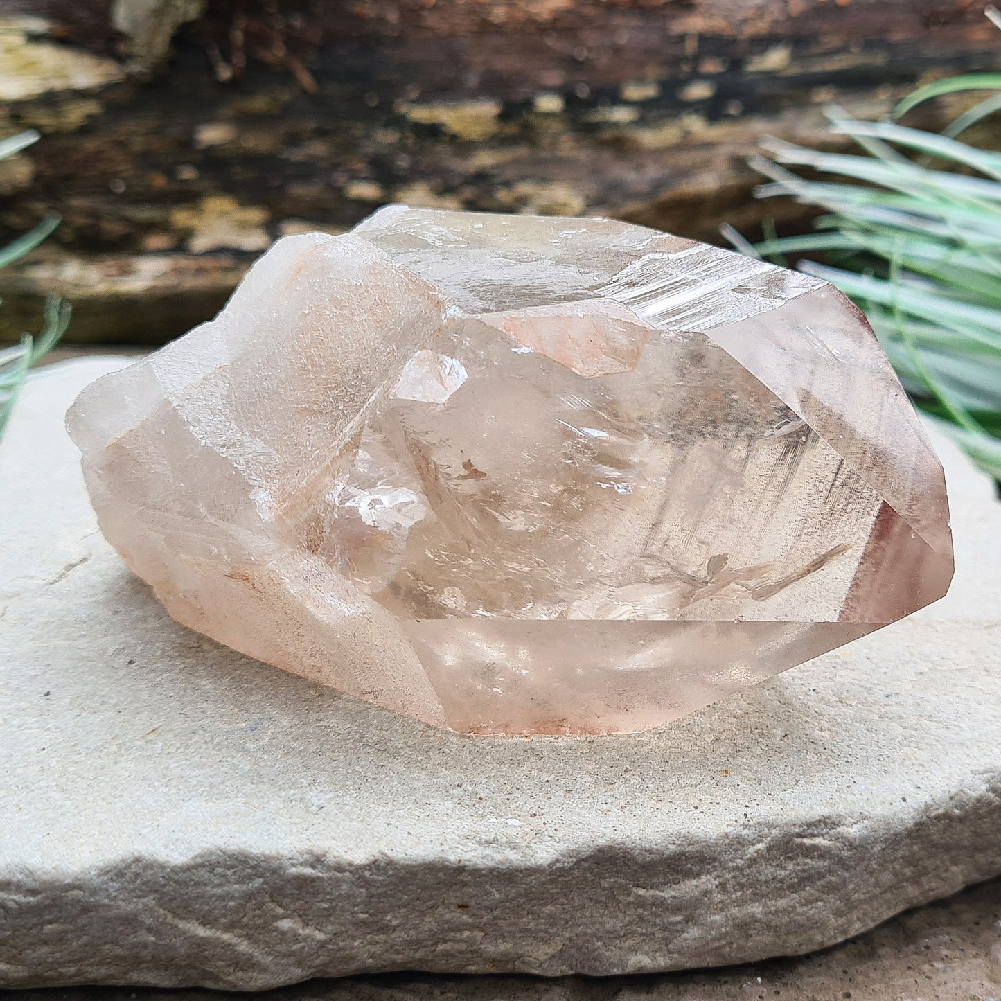 Smoky Quartz Crystal Point with Rainbows