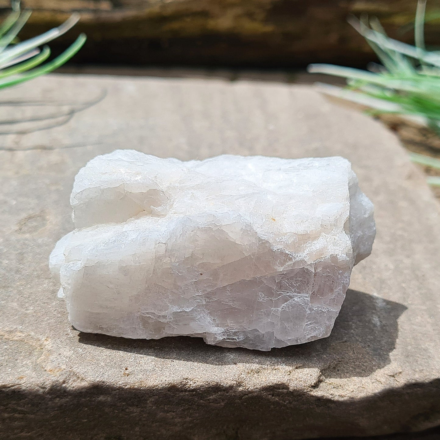 Moonstone Crystal, Natural, White