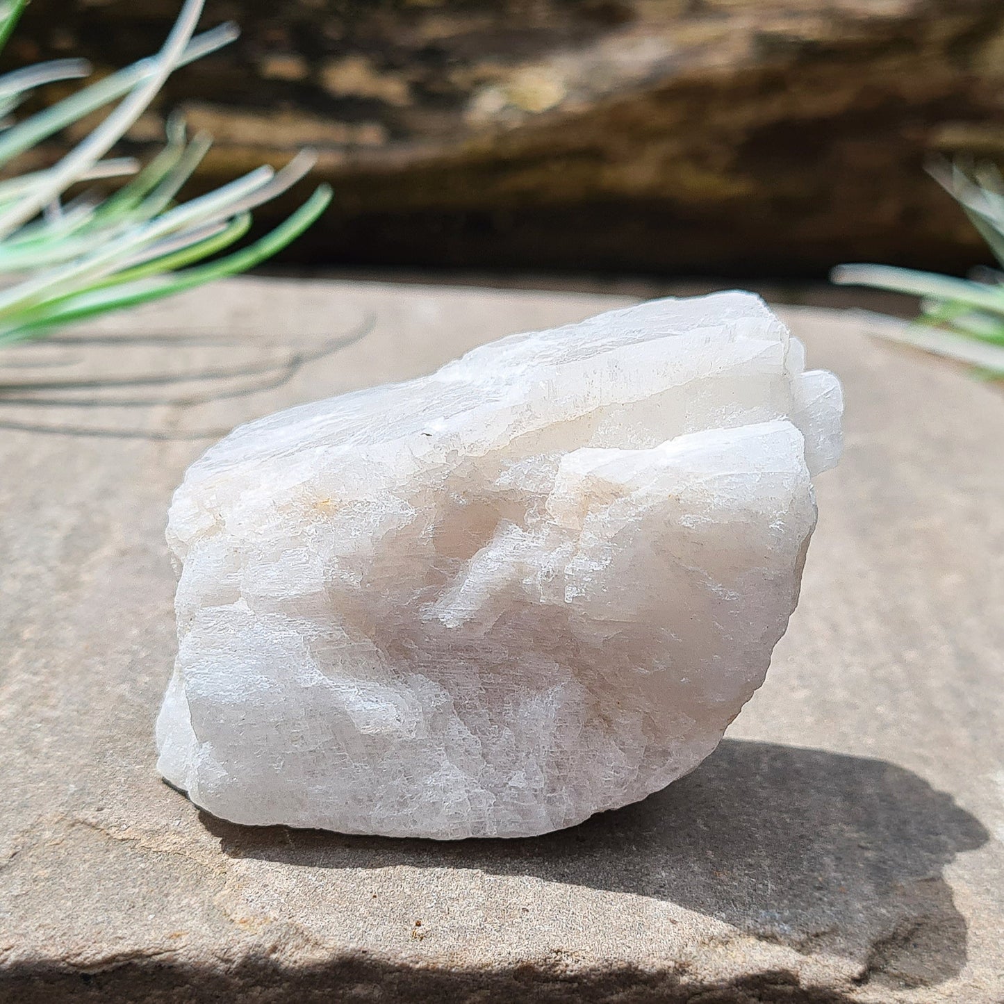 Moonstone Crystal, Natural, White