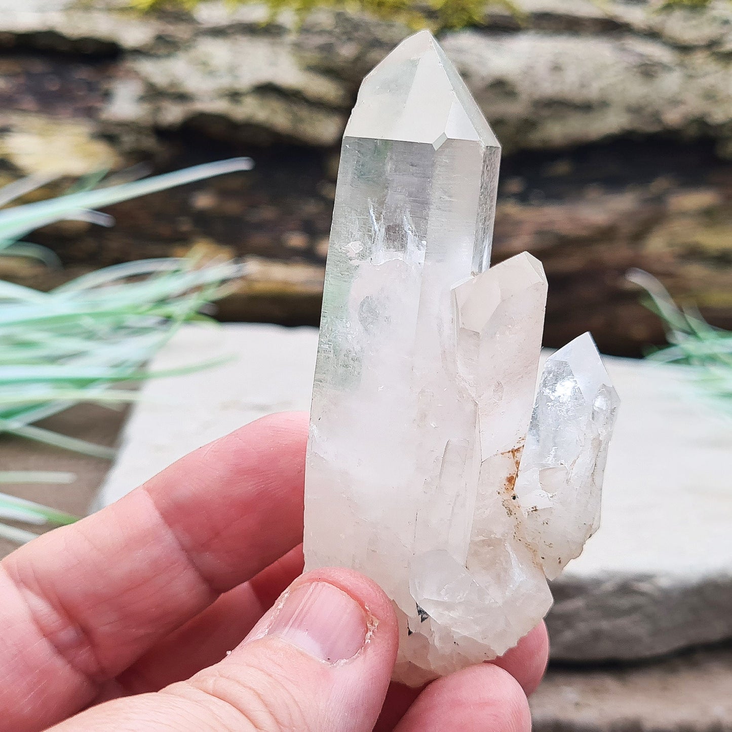 Madagascan Quartz Cluster, Natural Crystal