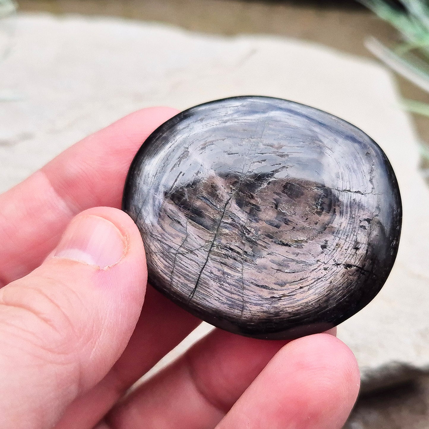 Violet Hypersthene is a rare and beautiful variation of the Hypersthene mineral. Known for its deep, velvety violet hues that shimmer in the light. This stone originates from Quebec's Labrador Trough, also known as the New Quebec Orogen, Canada.