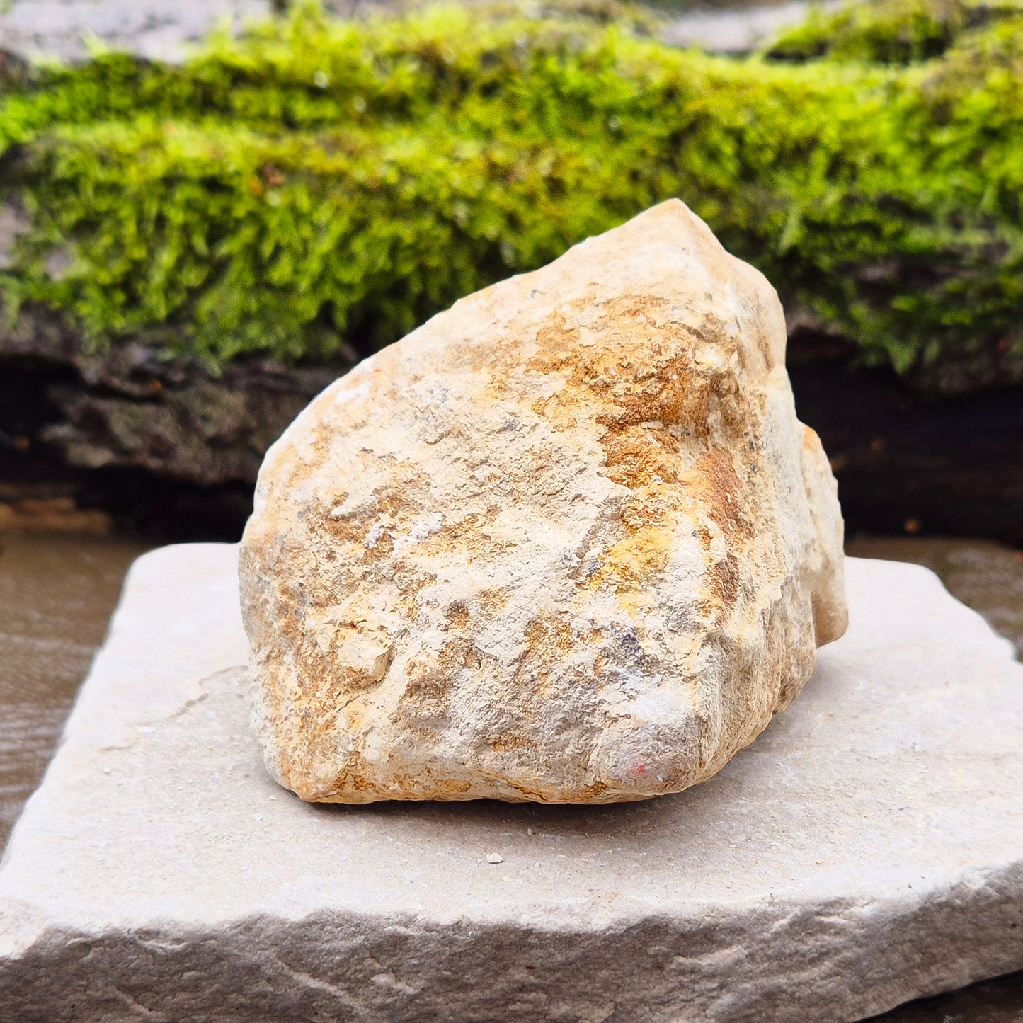 White Quartz Crystal Geode Half, from Morocco. Packed full of lovely sparkling white quartz crystal formations. It can sit on its own on an even surface.